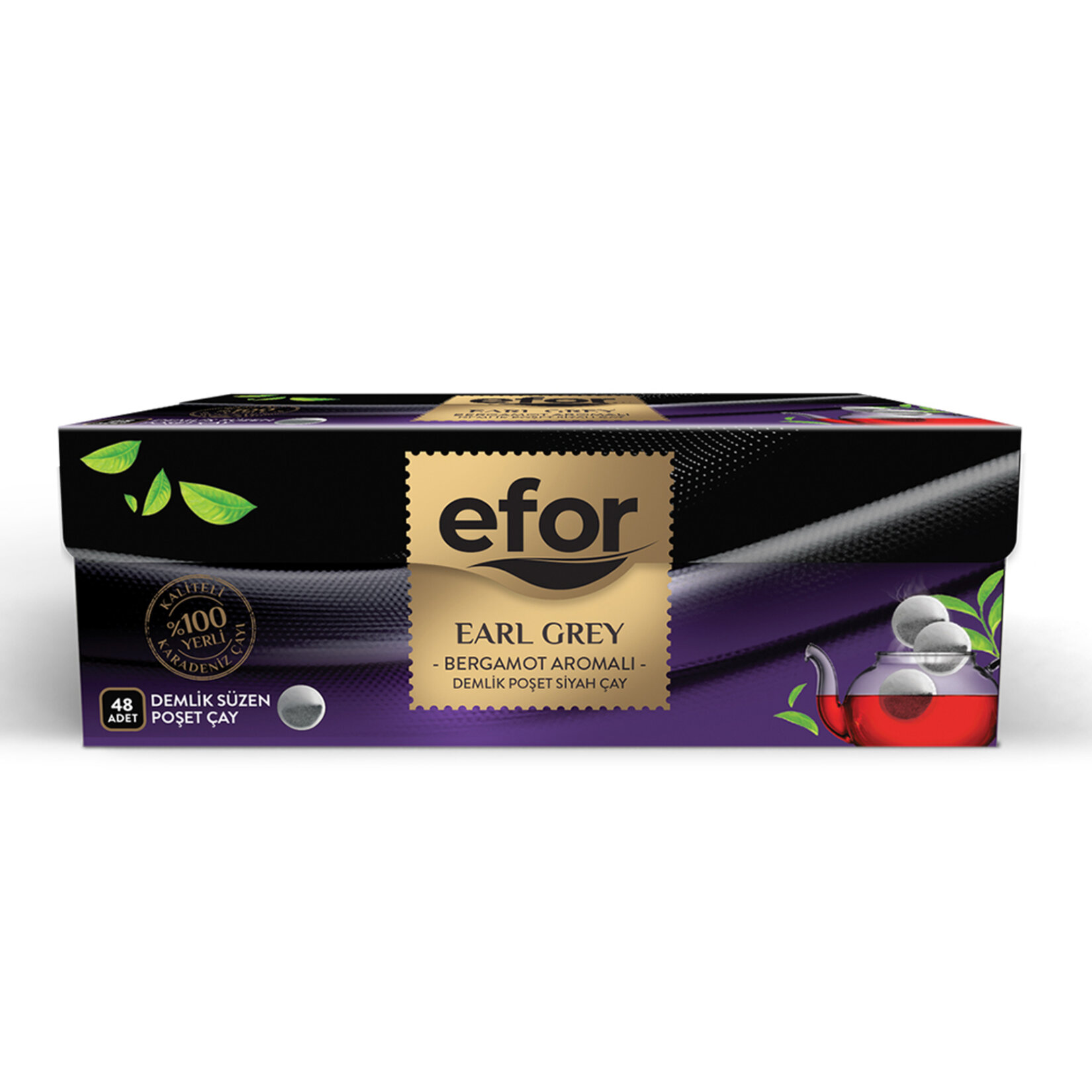 Efor Earl Grey Demlik Süzen Poşet Çay 3.2G*48li