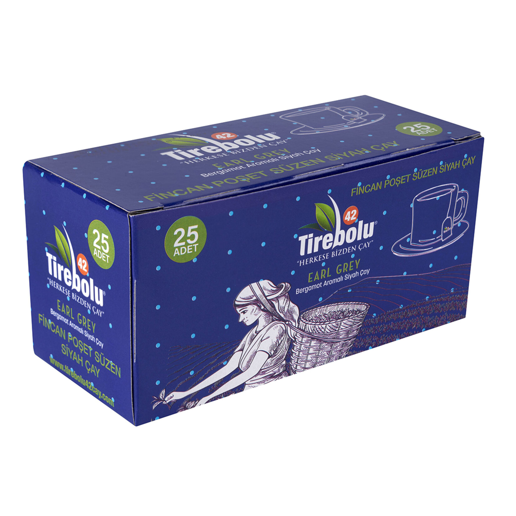 Tirebolu 42 Earl Grey Fincan Poşet Çay 25Li 50G