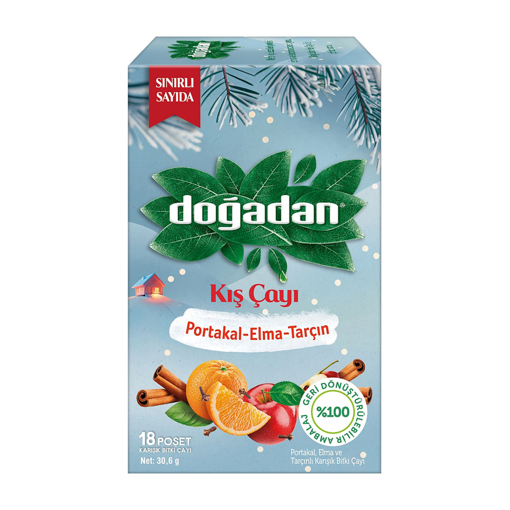 Doğadan Portakal Elma ve Tarçınlı Kış Çayı 30,6 G