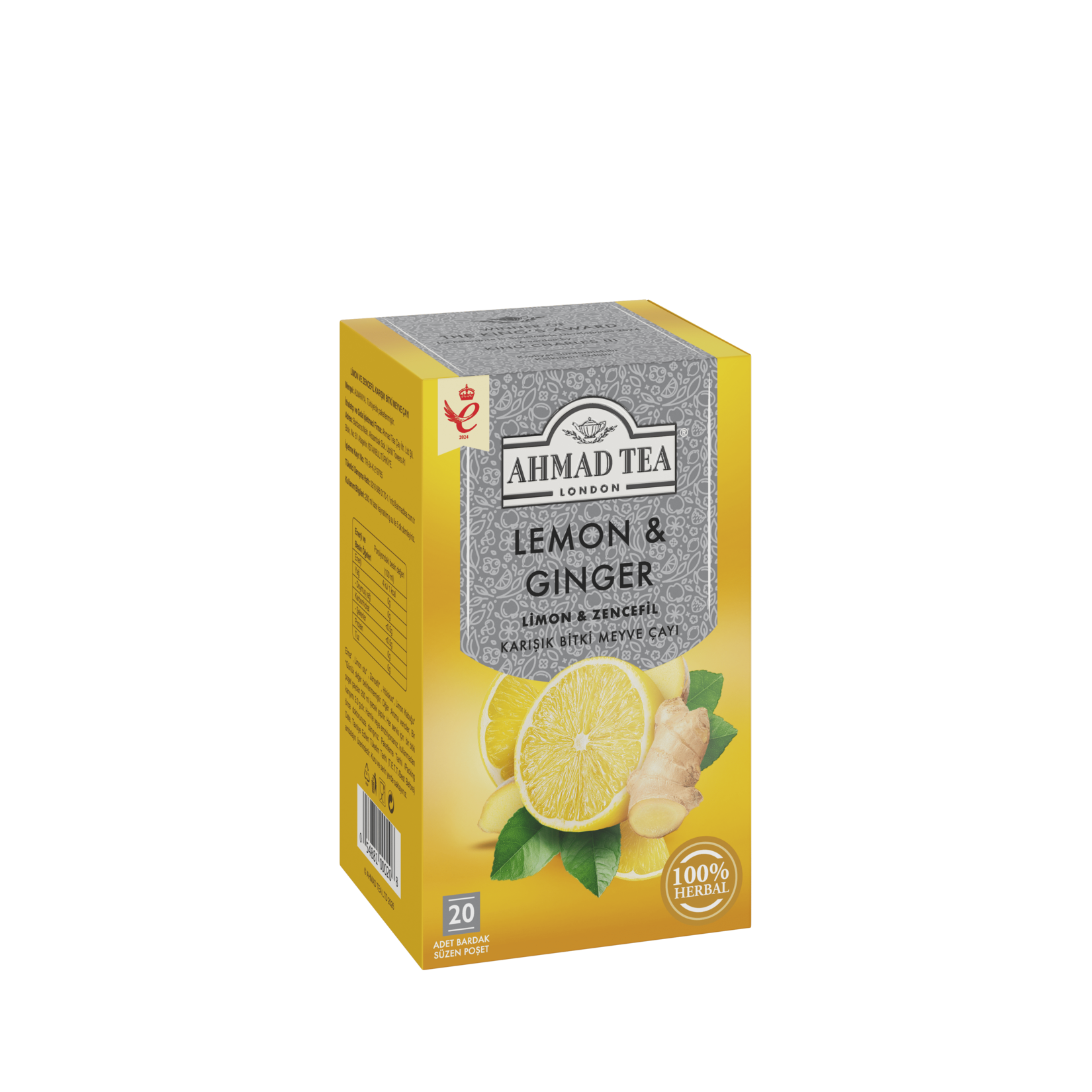 Ahmad Tea Limon ve Zencefil Bitki Meyve Çayı 20'li 40 G
