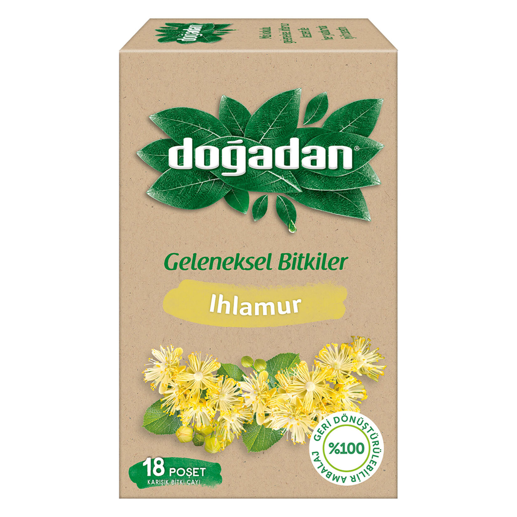Doğadan Ihlamurlu Karışık Bitki Çayı 18'li 29G