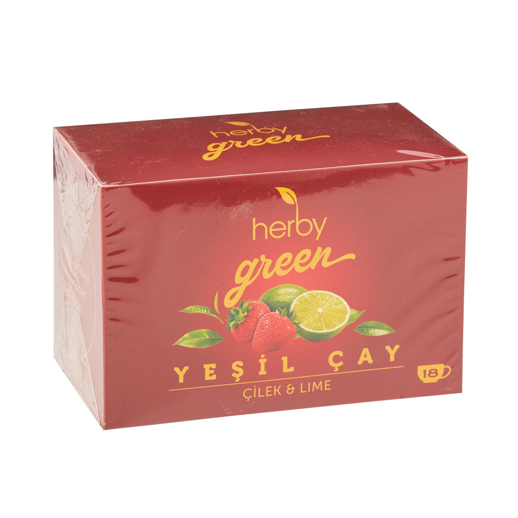 Herby Yeşil Çay Çilek & Lime 18'li 27G