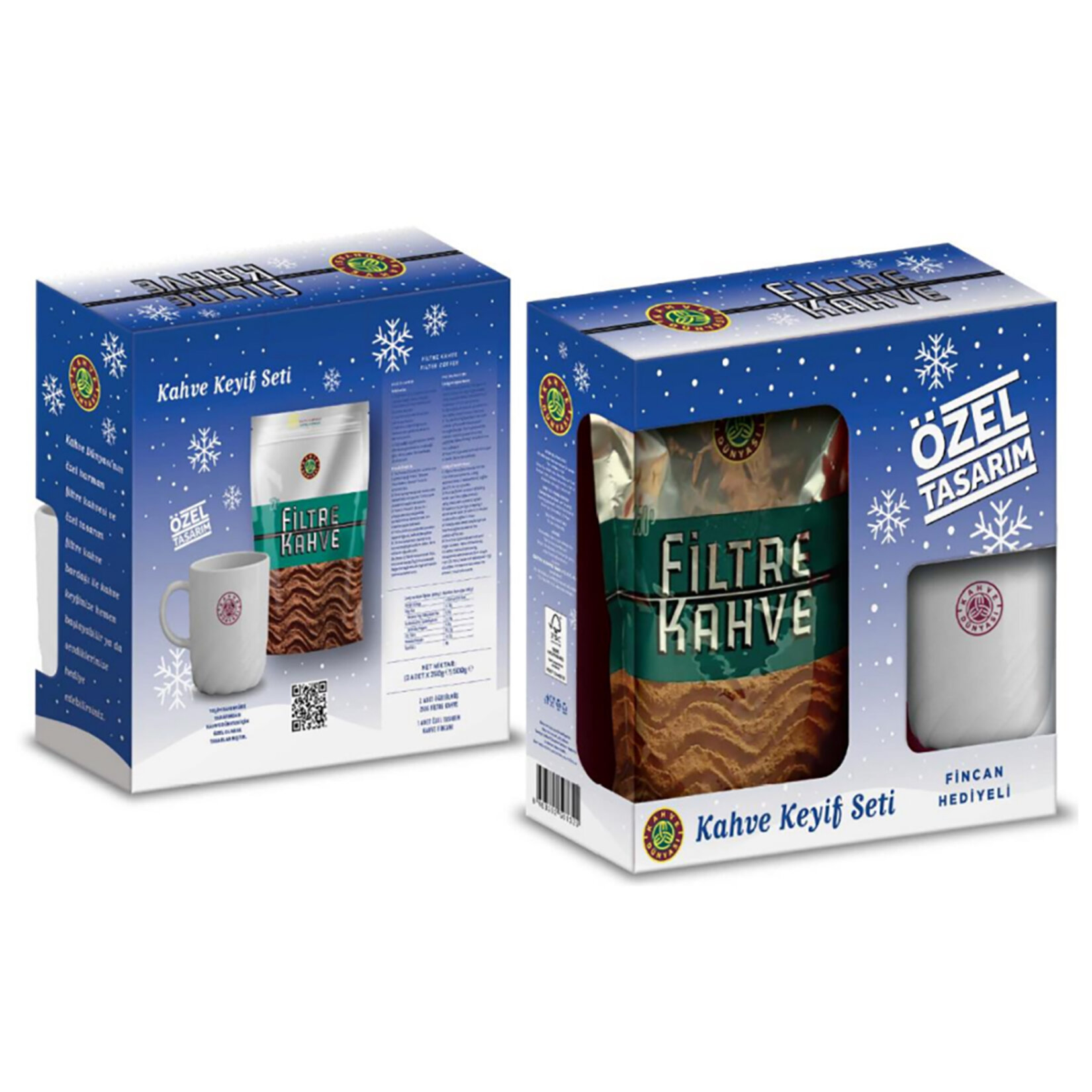 Kahve Dünyası Filtre Kahve Seti 500 G Fincan Hediye