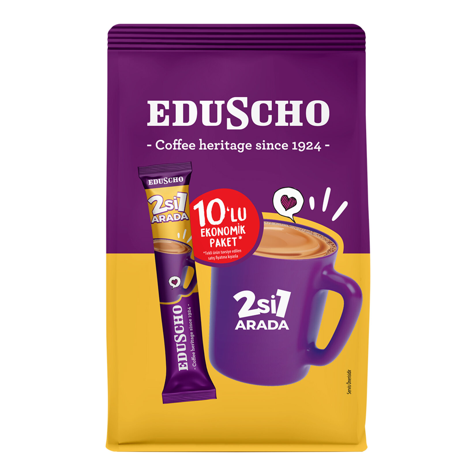 Eduscho 2Si 1 Arada Kahve 11 G X 10'lu Paket