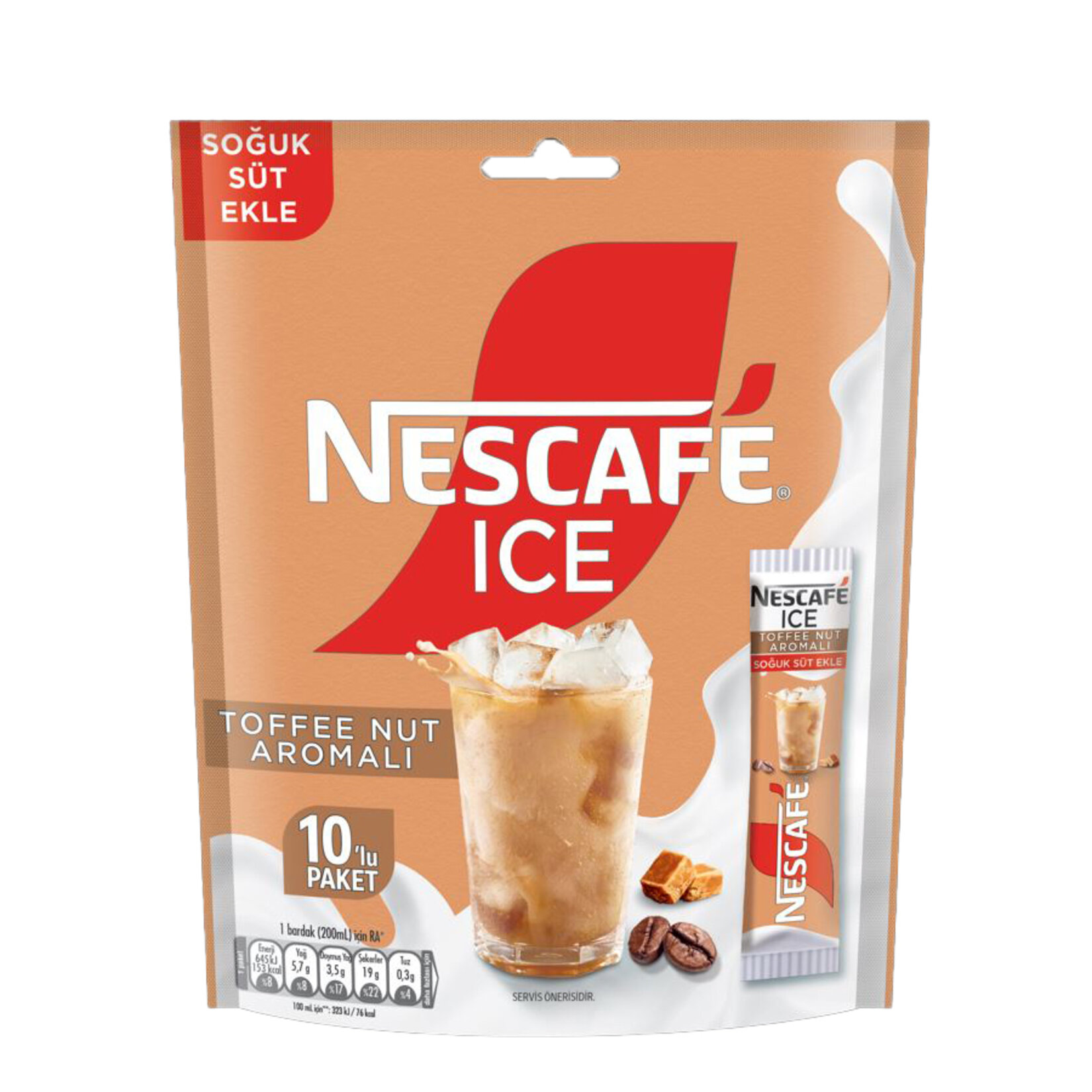 Nescafe Ice Toffee Nut Aromalı 10*10.5 G Paket