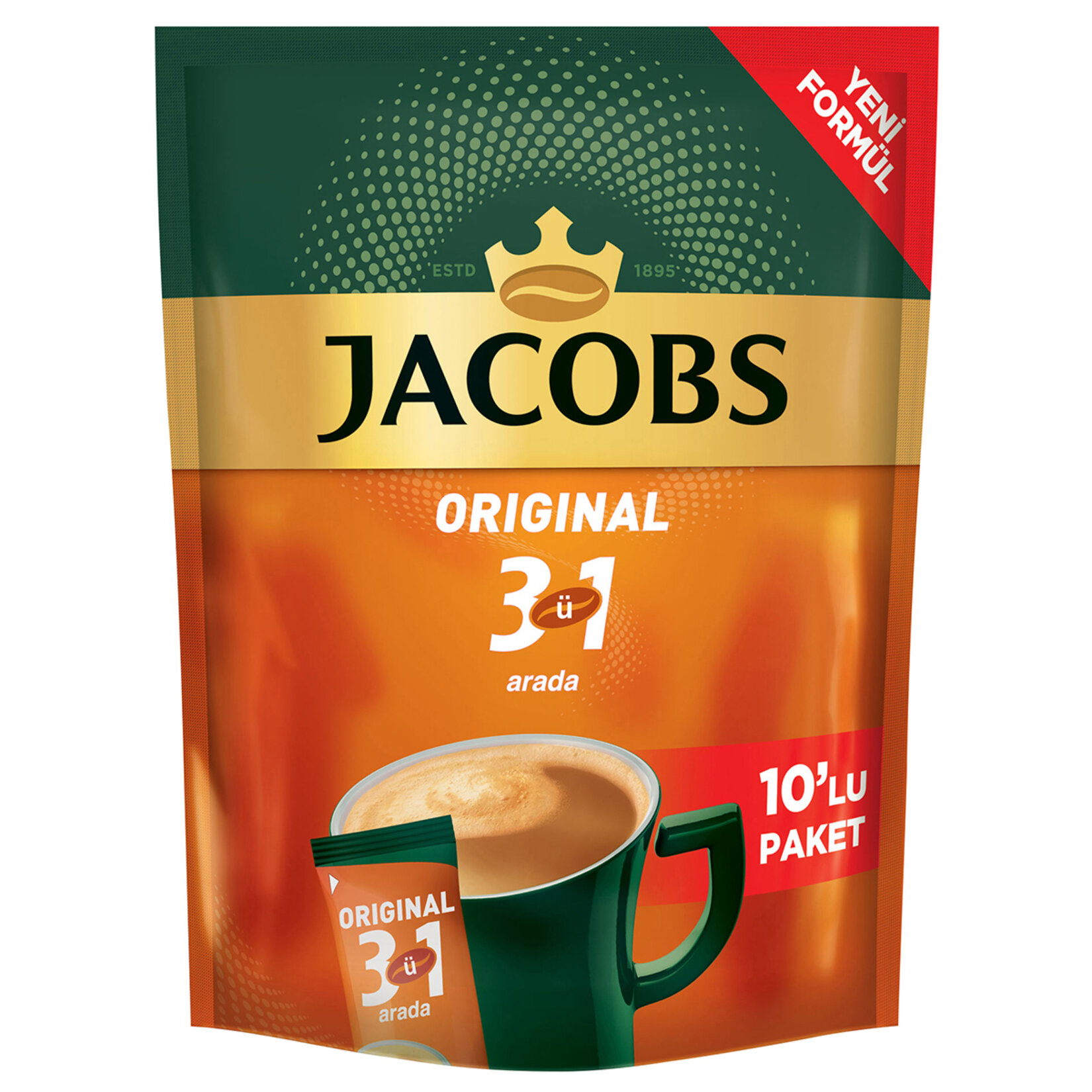 Jacobs 3Ü 1 Arada 16 G 10'lu Paket 160 G