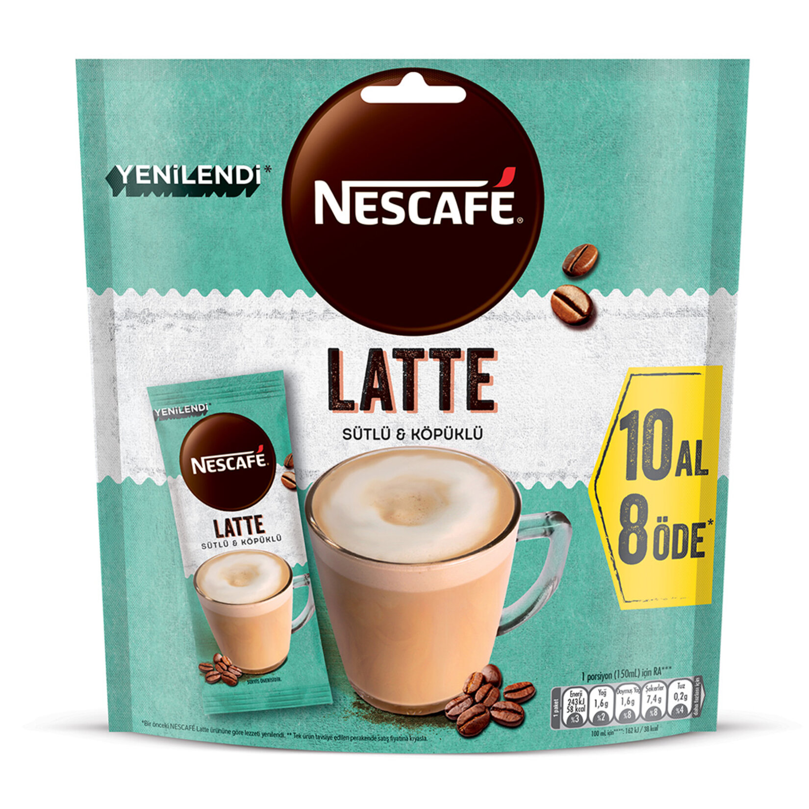 Nescafe Latte 10 Al 8 Öde 10*14.5 G