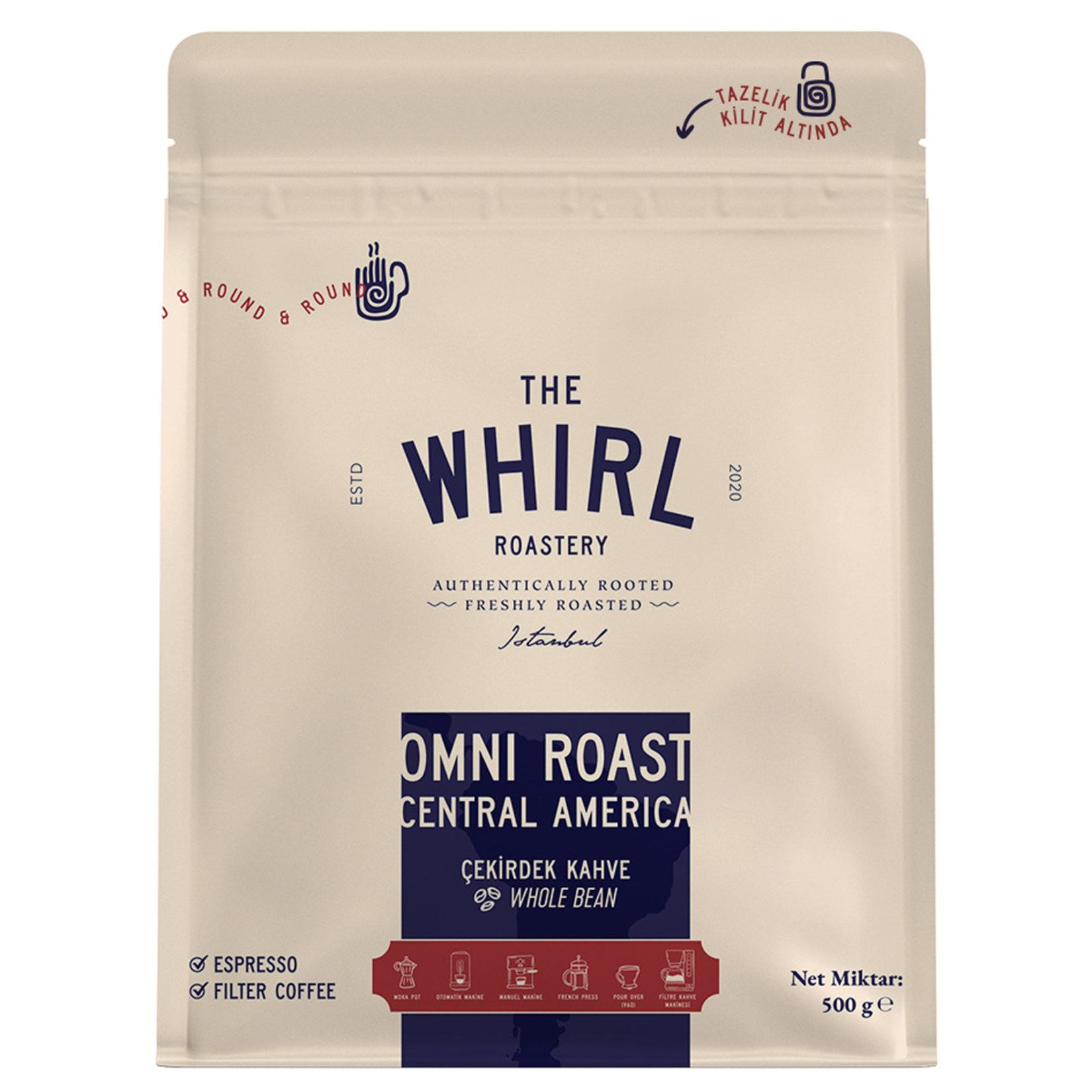 The Whirl Central America Omni Roast Çekirdek Kahve 500 G