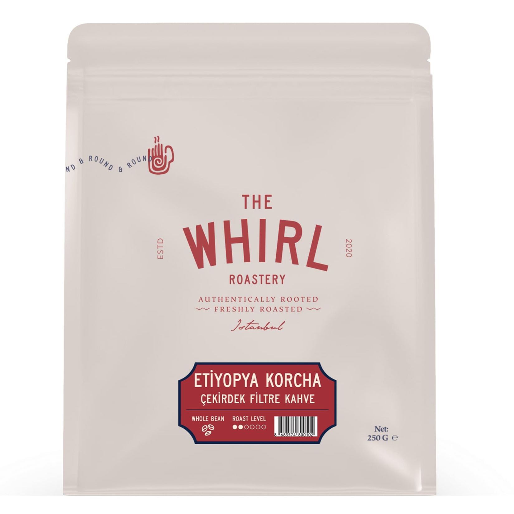 The Whirl Etiyopya Korcha Filtre Çekirdek Kahve 250 G