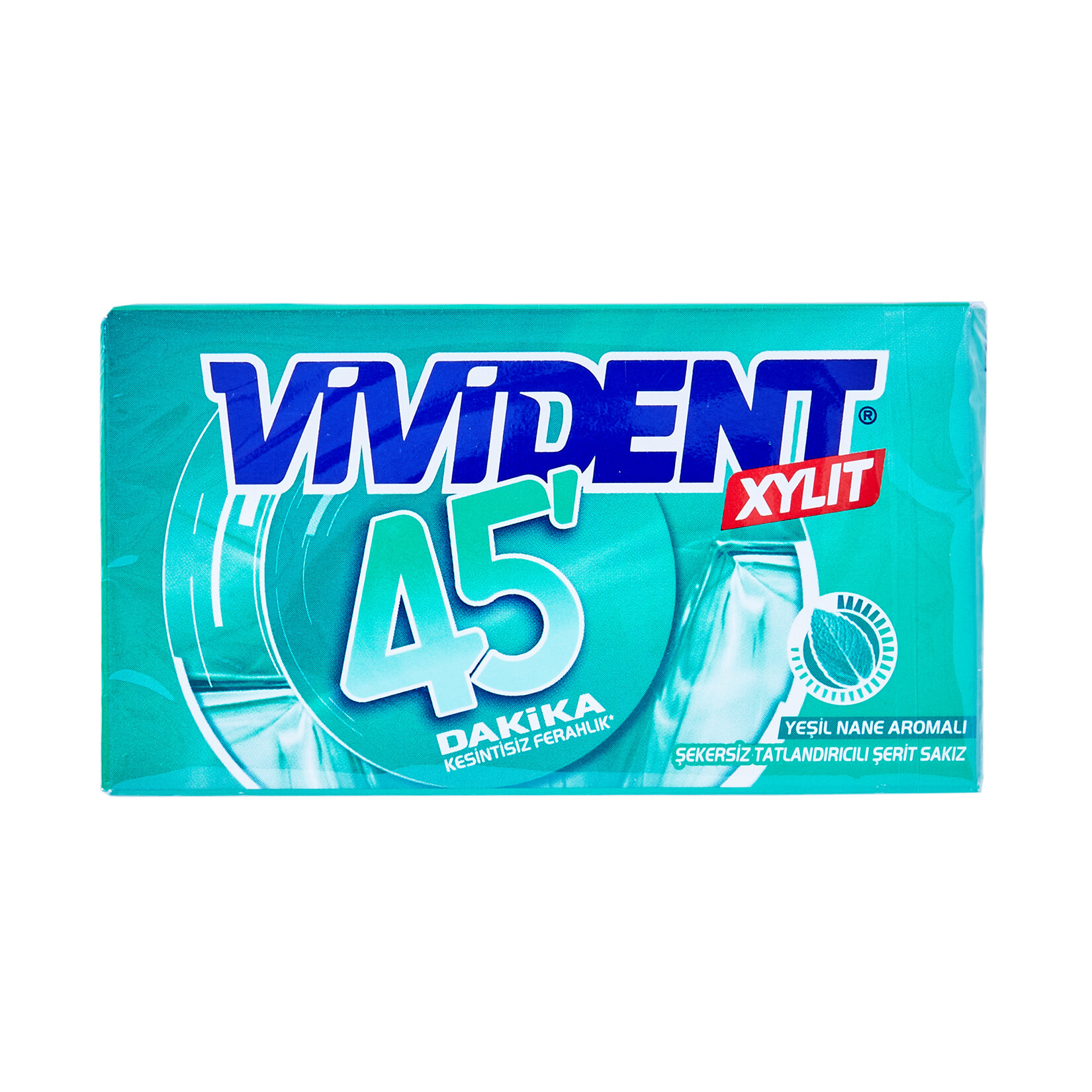 Vivident 45Dk Cüzdan Yeşil Naneli Sakız 26G