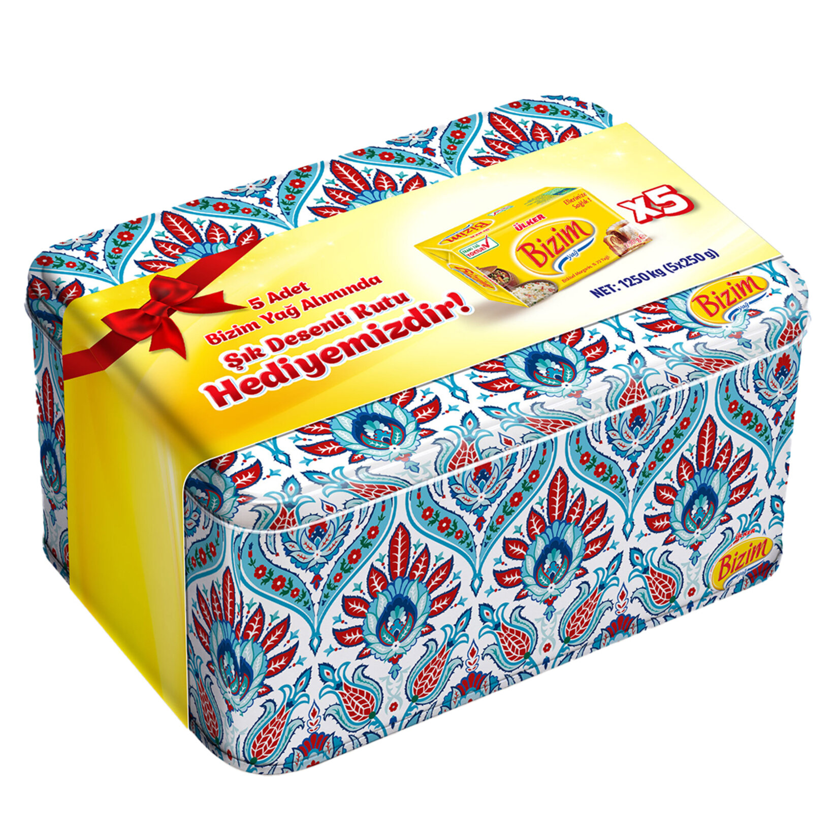 Bizim Yağ Paket 5 x 250 G Teneke Kutu Hediyeli