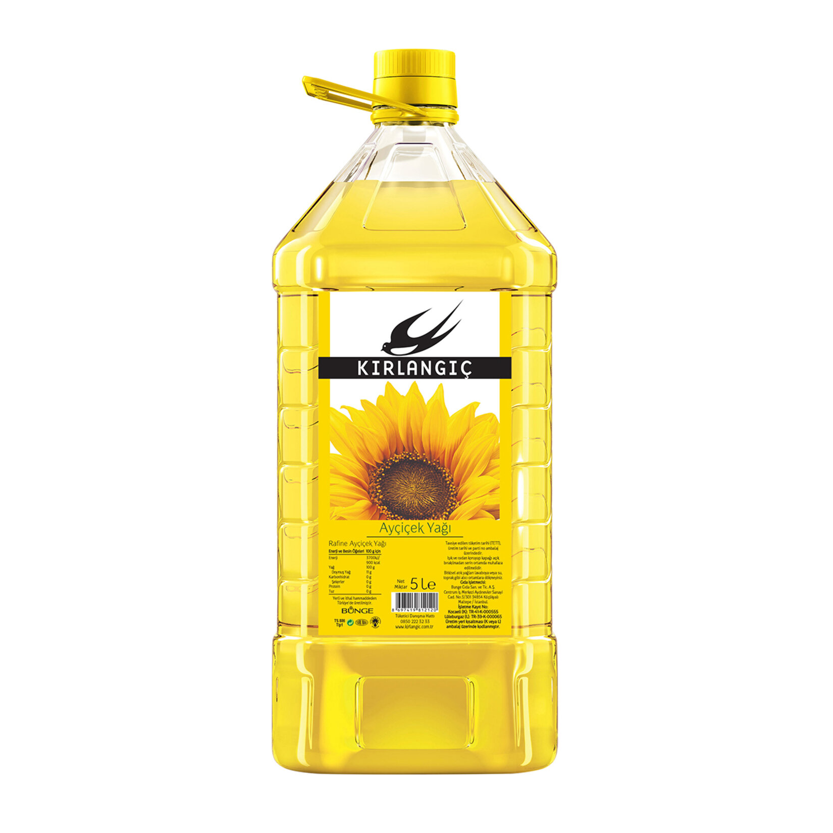 Kırlangıç Ayçiçek Yağı Pet 5 L