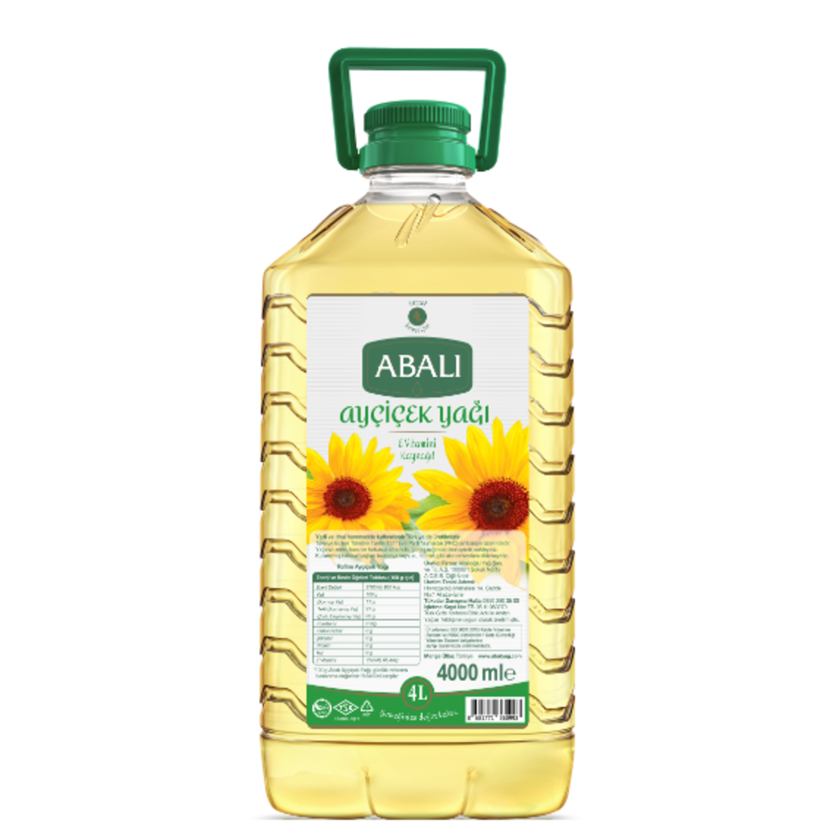 Abalı Ayçiçek Yağı 4 L