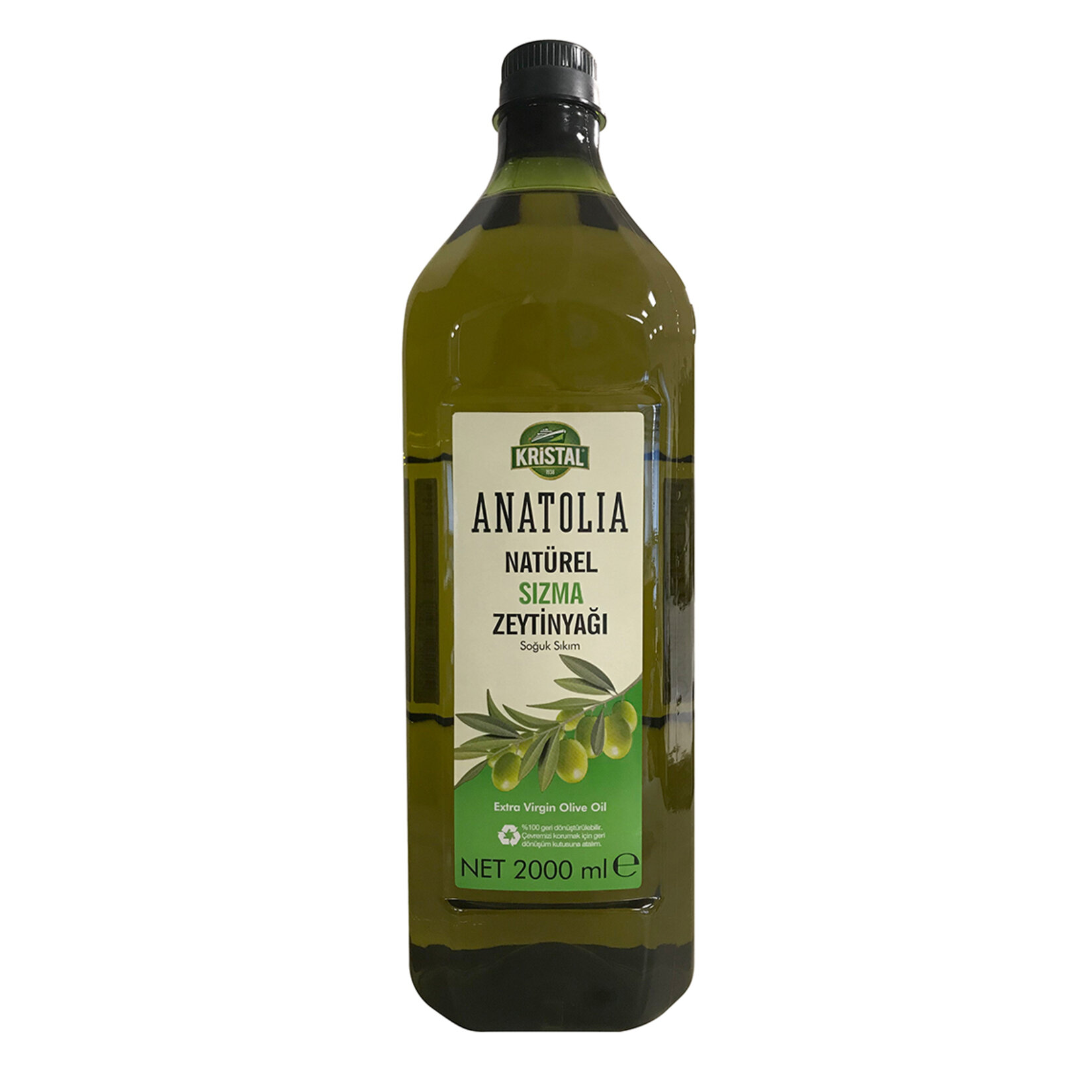 Kristal Anatolıa Natürel Sızma Zeytınyağı 2L Pet