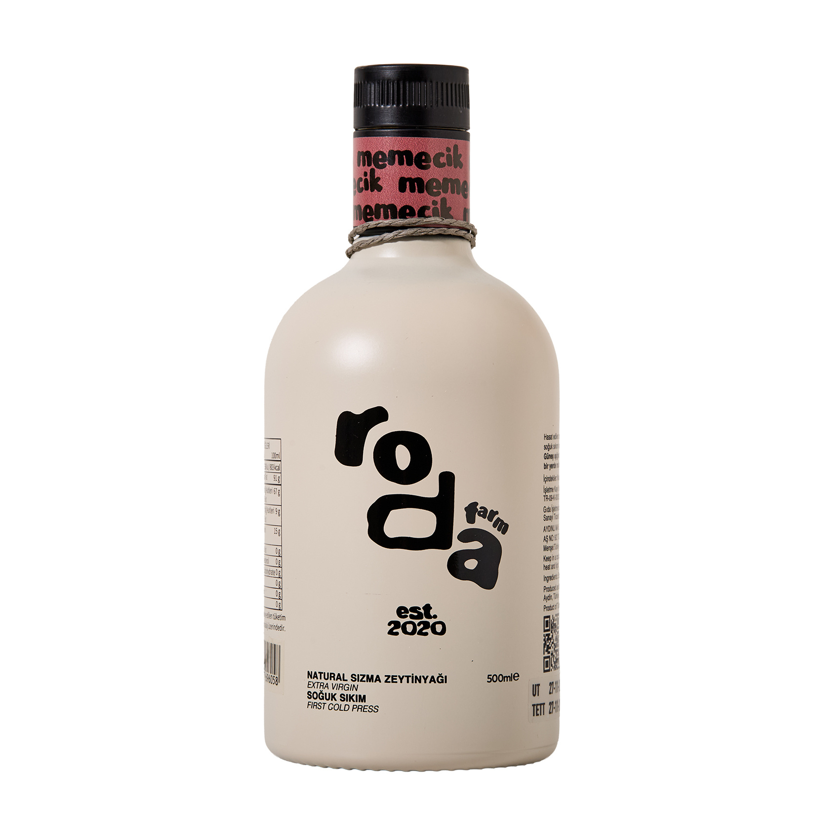 Roda Farm Soğuk Sıkım Natürel Sızma Zeytinyağı Memecik 500 Ml