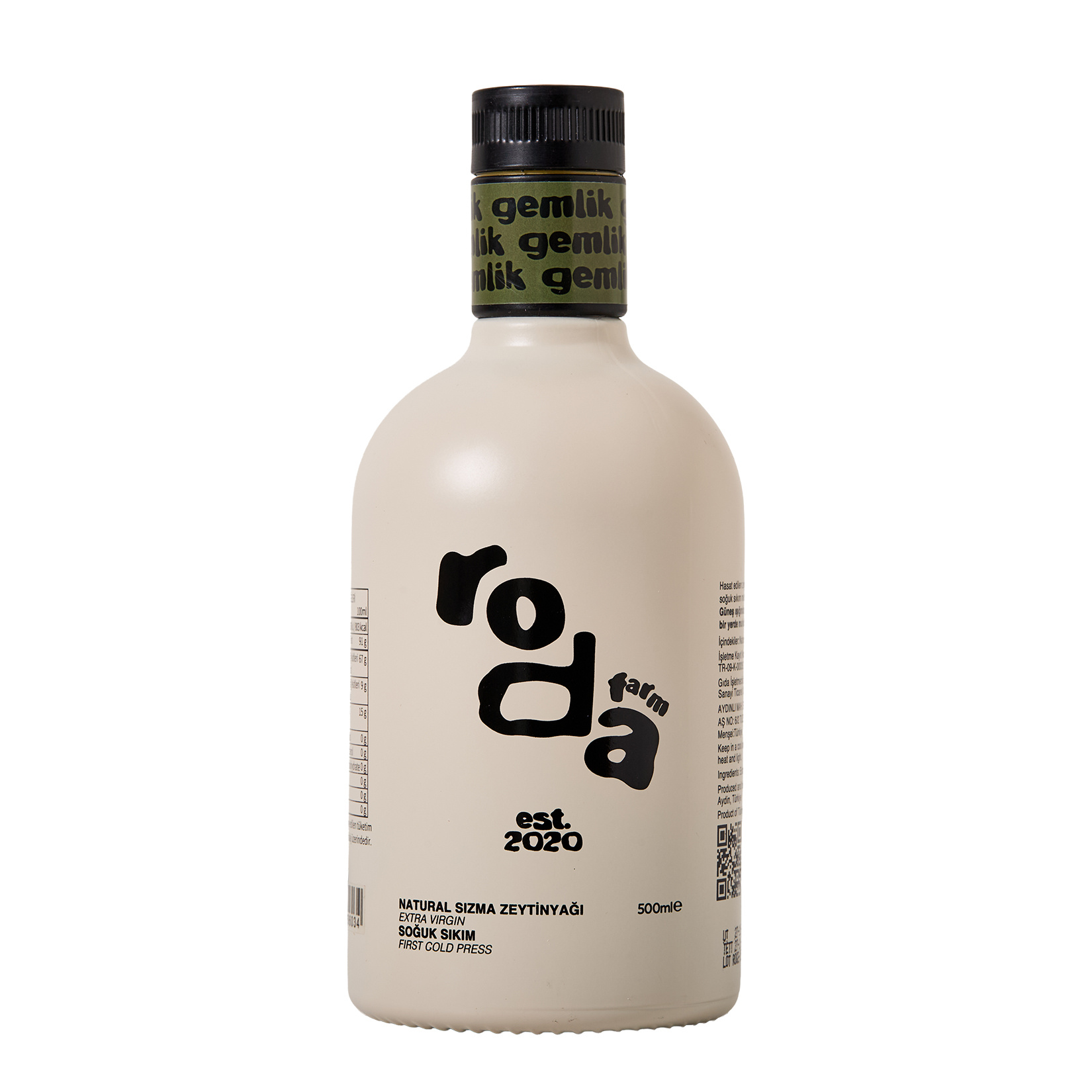 Roda Farm Soğuk Sıkım Natürel Sızma Zeytinyağı Gemlik 500 Ml