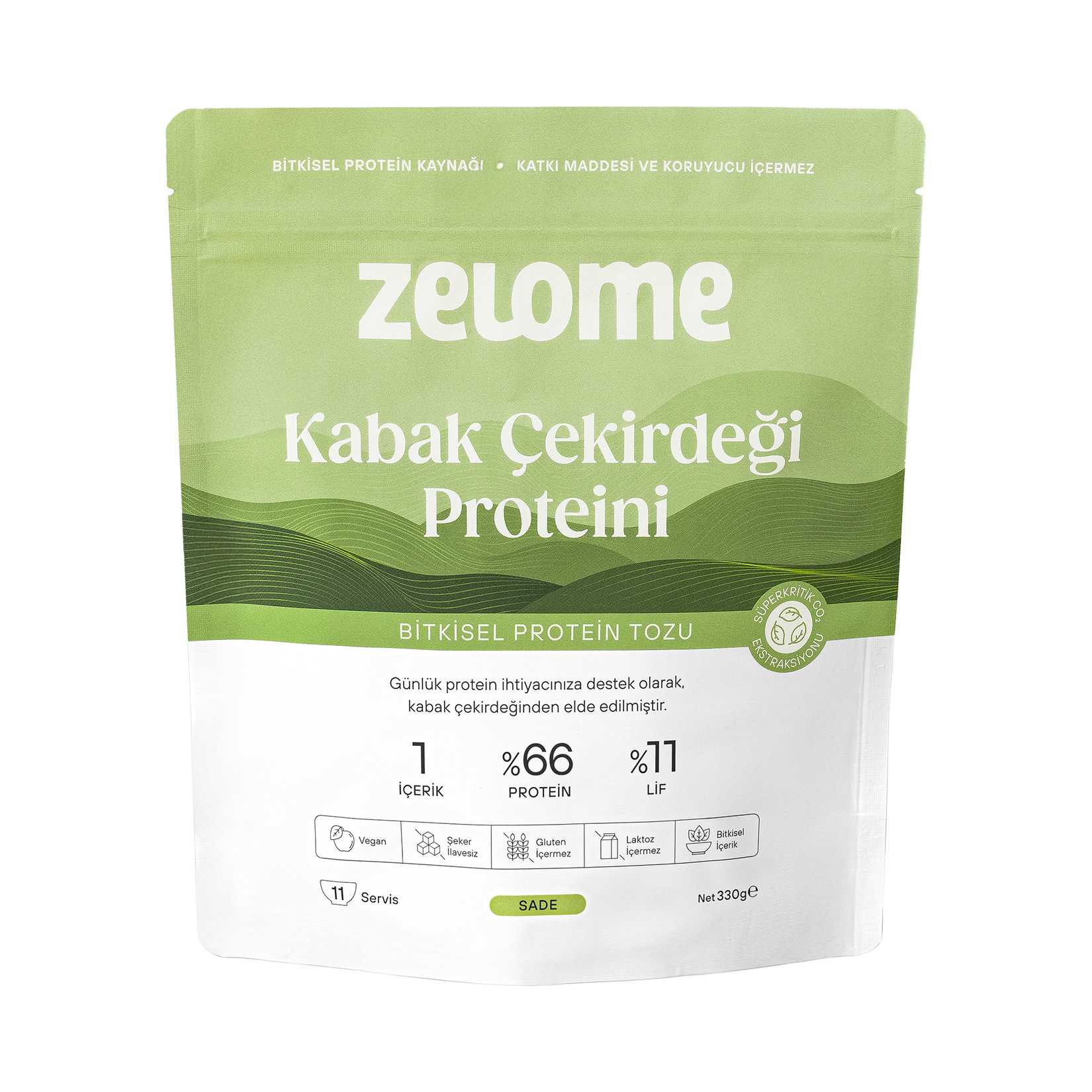Zelome Kabak Çekirdeği Protein Tozu 330 G