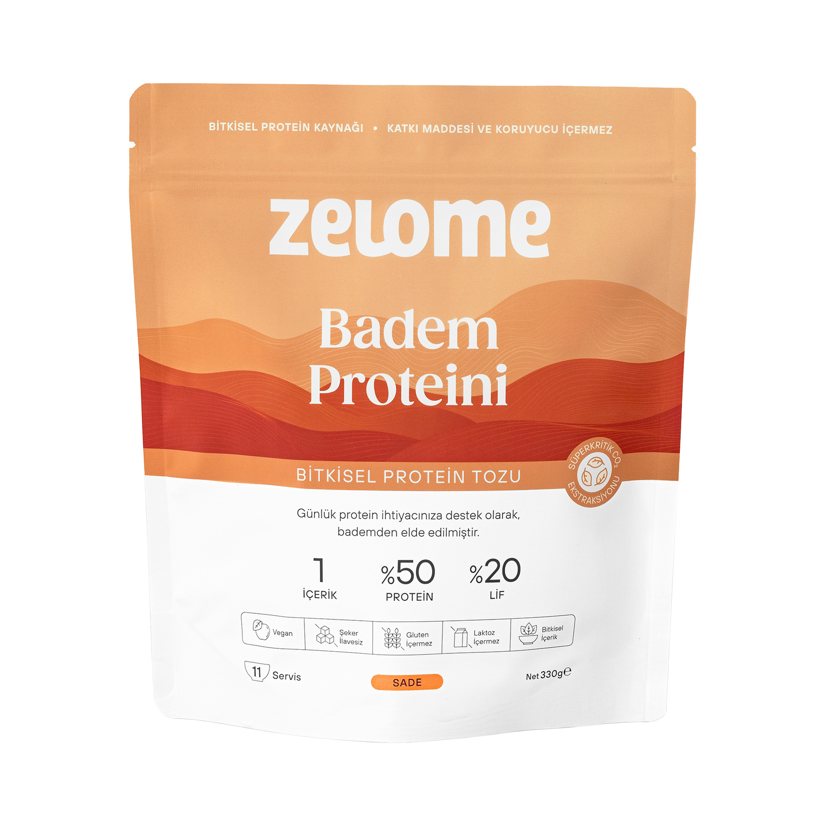 Zelome Badem Proteın Tozu 330 G