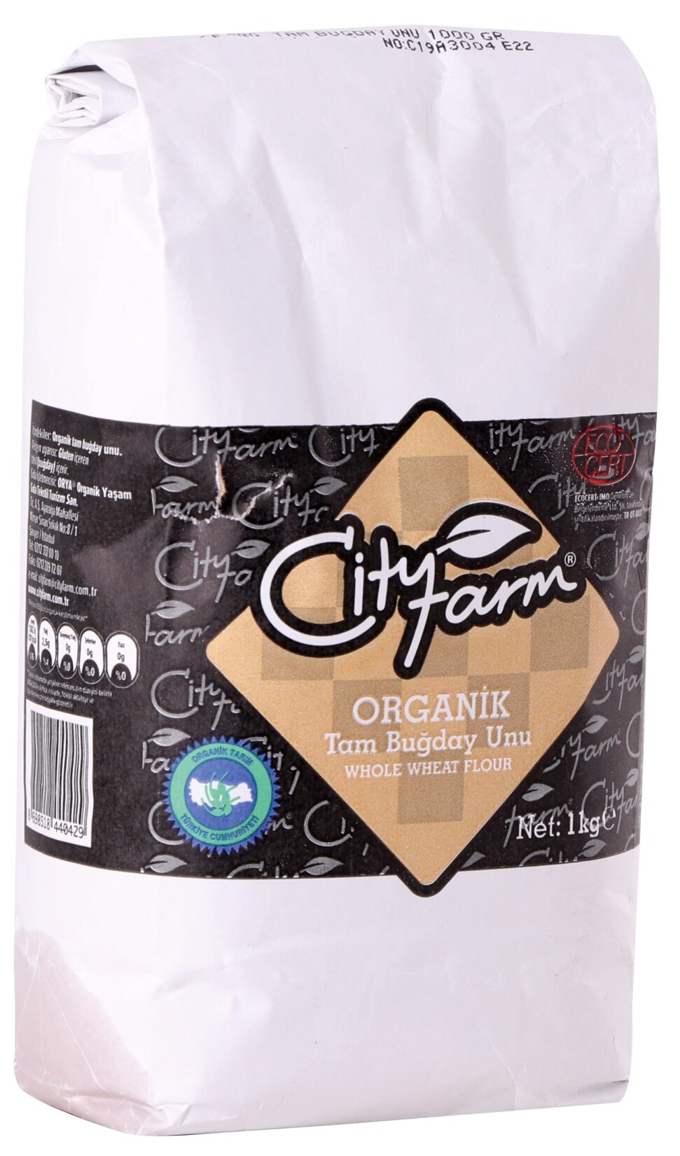 City Farm Organik Tam Buğday Unu 1000 G
