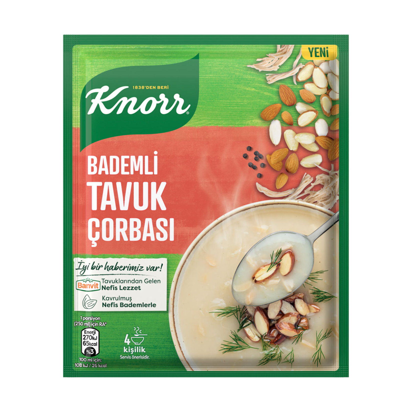 Knorr Bademli Tavuk Çorbası 75 G