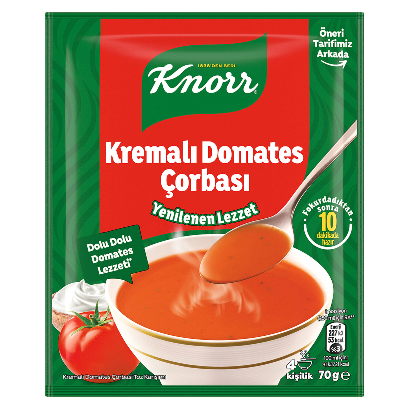 Knorr Kremalı Domates Çorbası 70 G