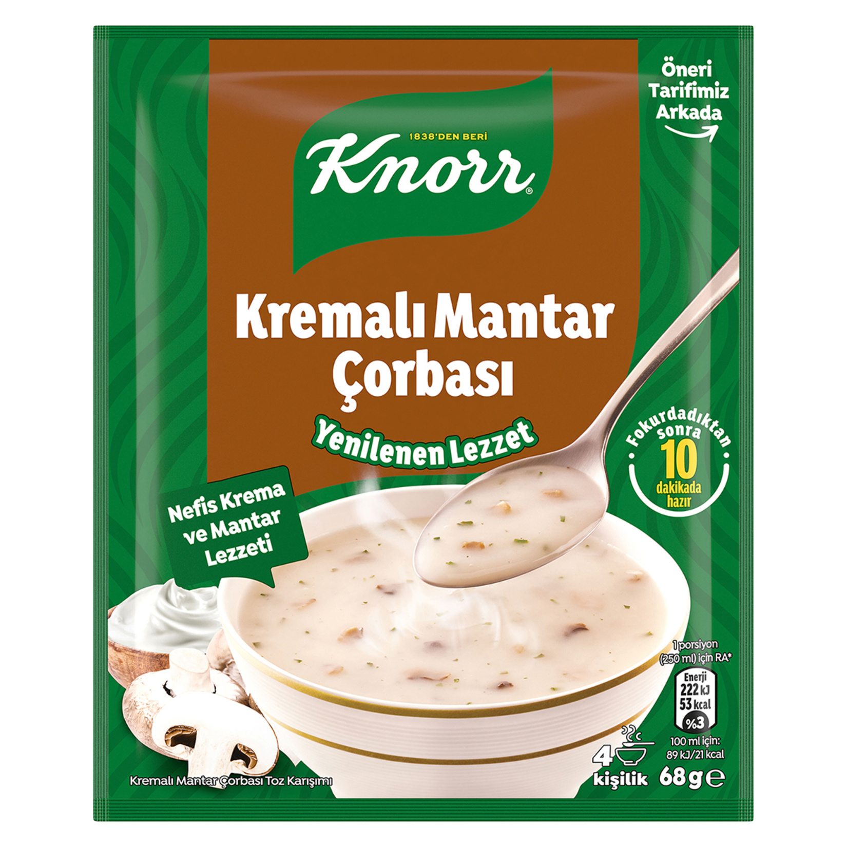 Knorr Kremalı Mantar Çorbası 68 G