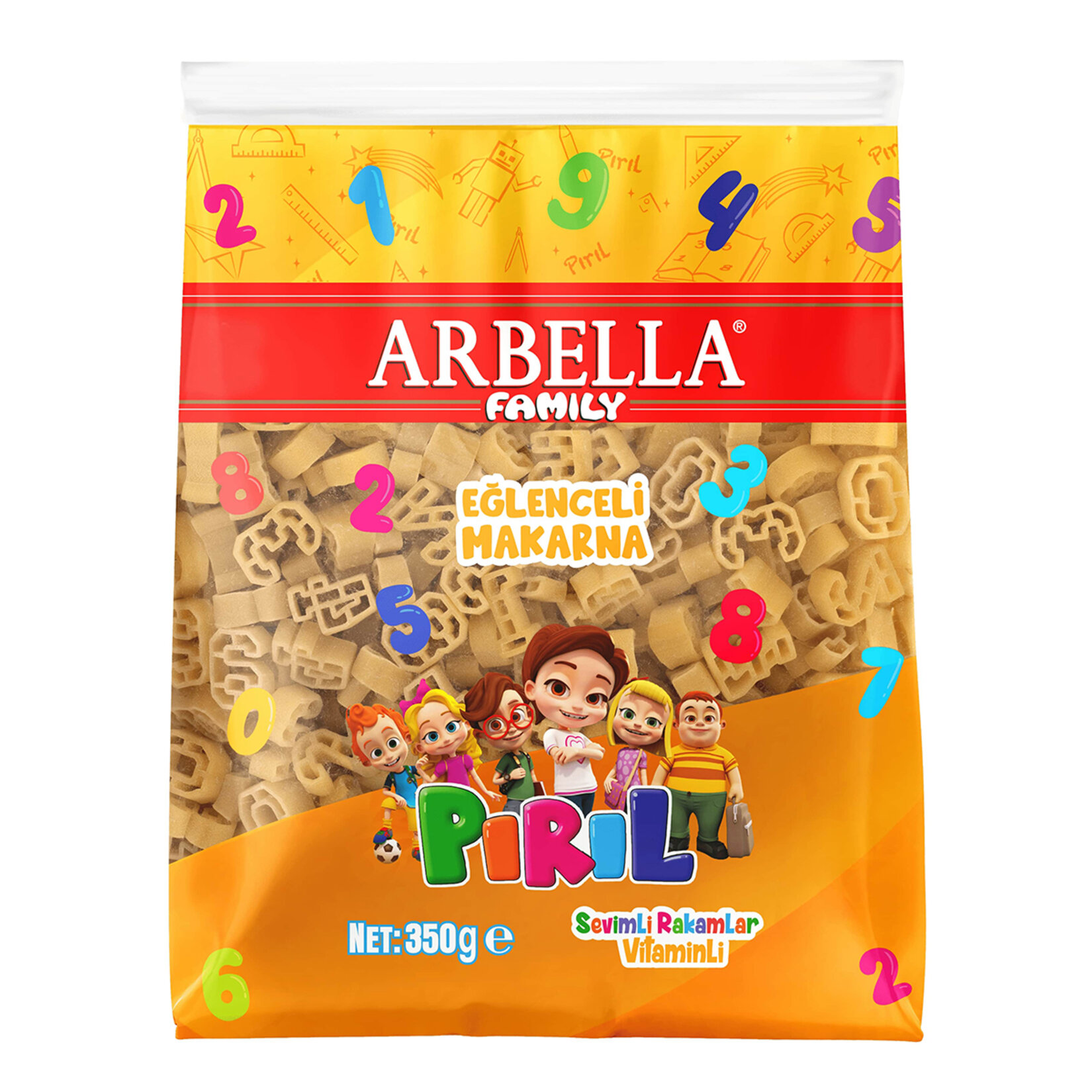 Arbella Pırıl Sevimli Rakamlar Vitam.makarna 350G