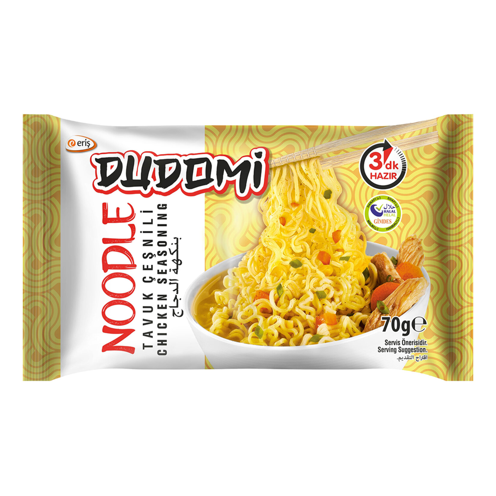 Dudomi Tavuk Çeşnili Noodle 70G Poşet