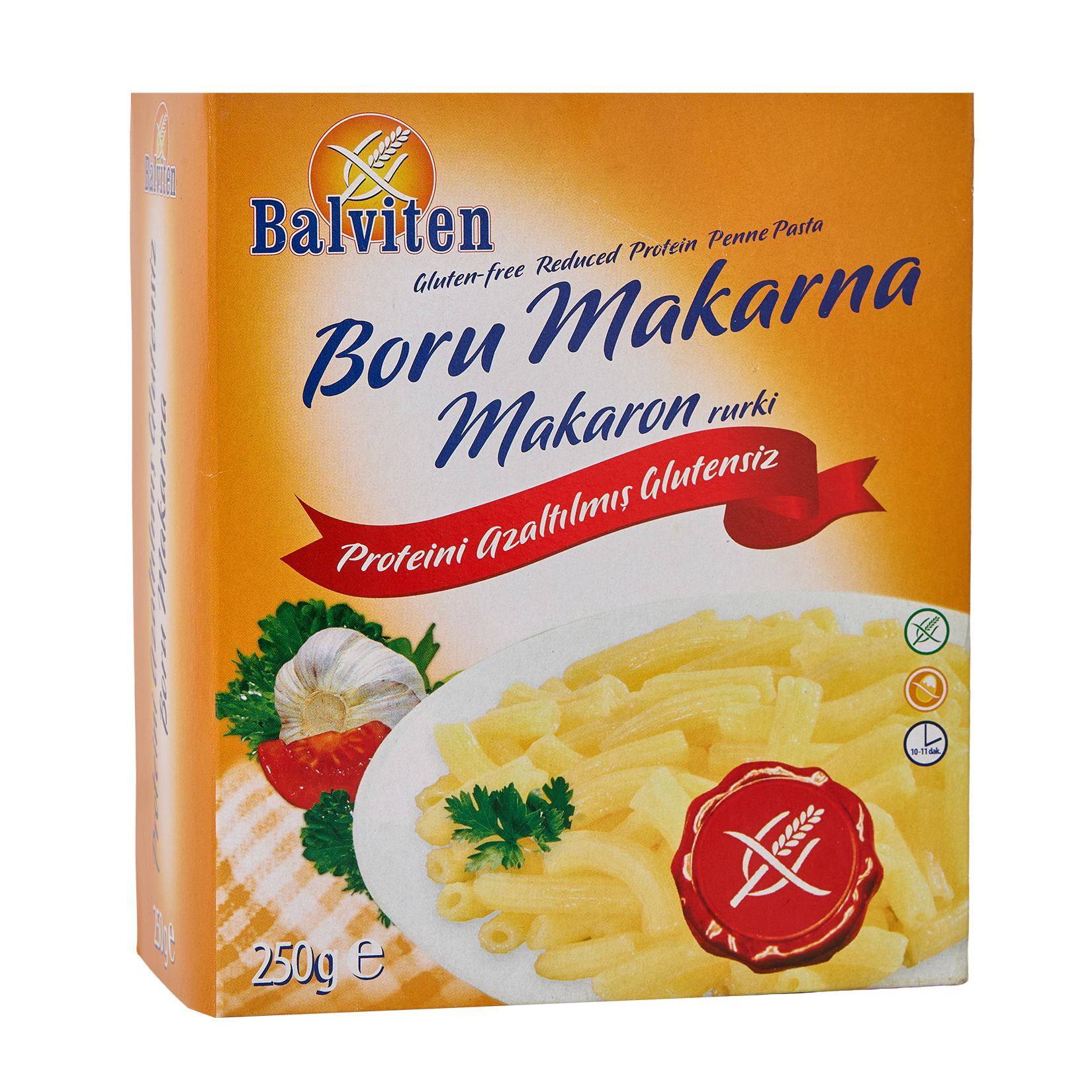 Balviten Glutensiz Düşük Proteinli Boru Makarna 250 G