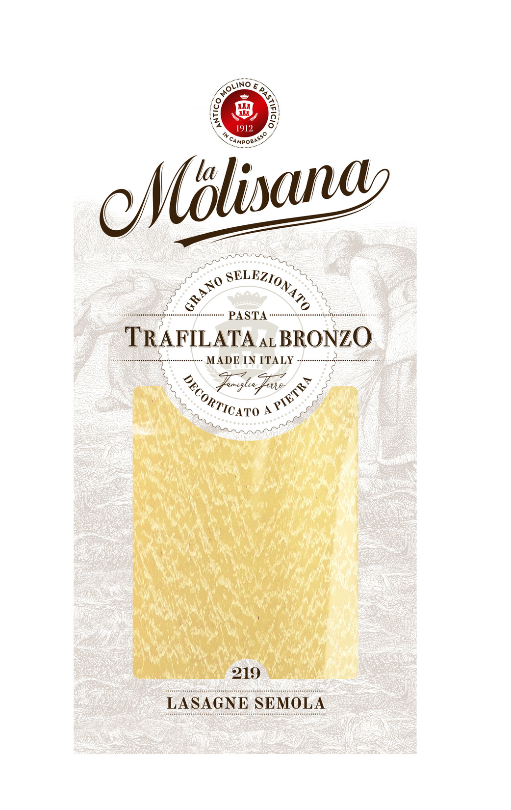 La Molisana Lasagne Semola N219 Sade Lazanya 500 G