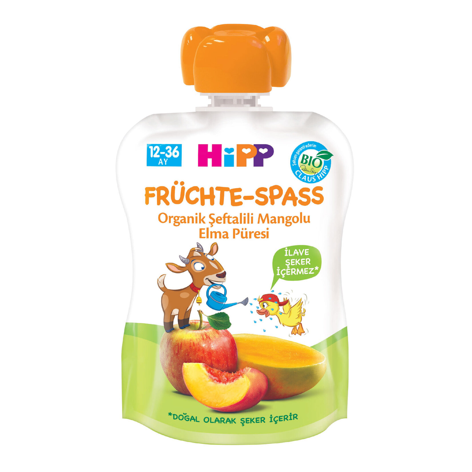 Hipp Organik Şeftalili Mangolu Elma Keyfi 90 G