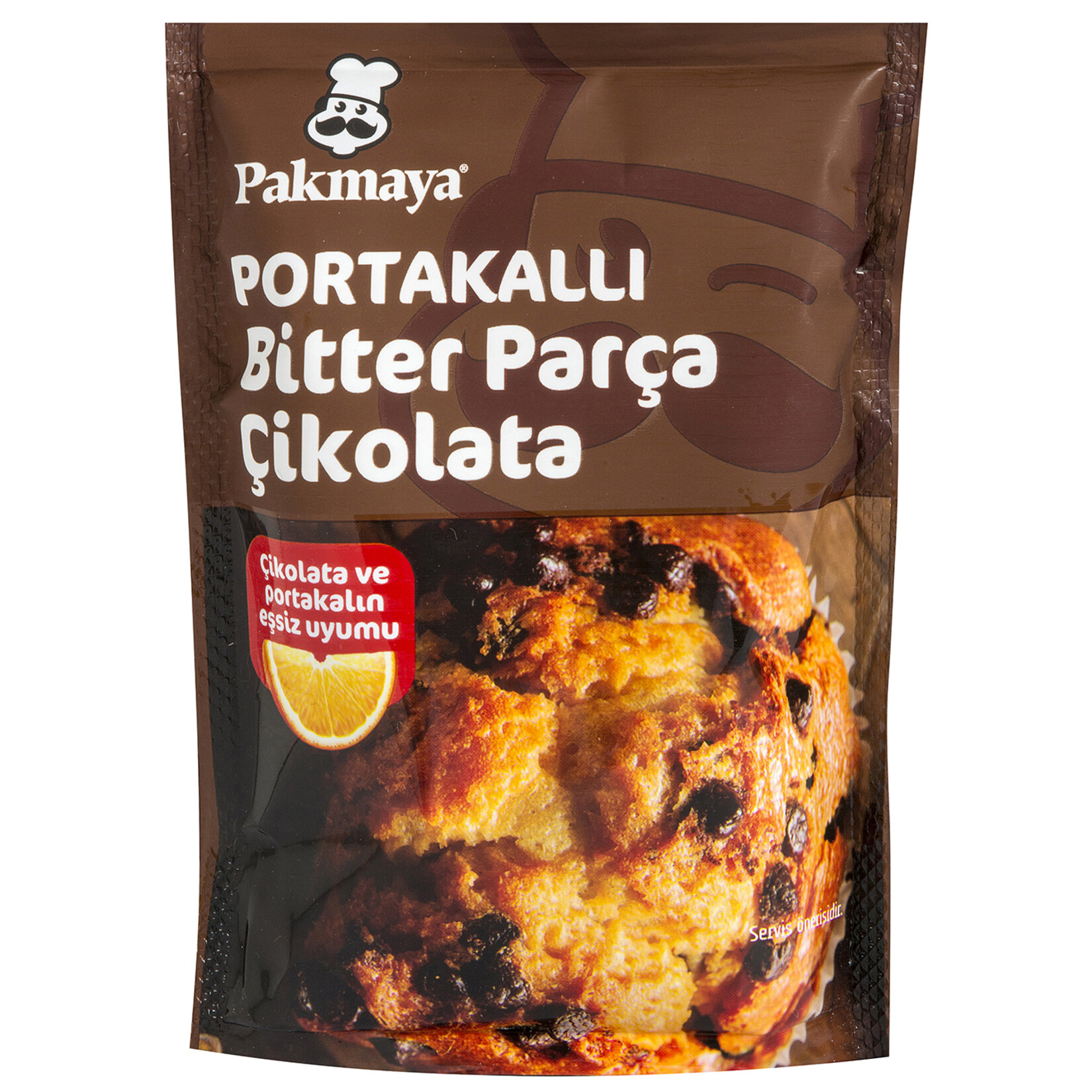 Pakmaya Portakallı Bitter Parça Çikolata 70 G