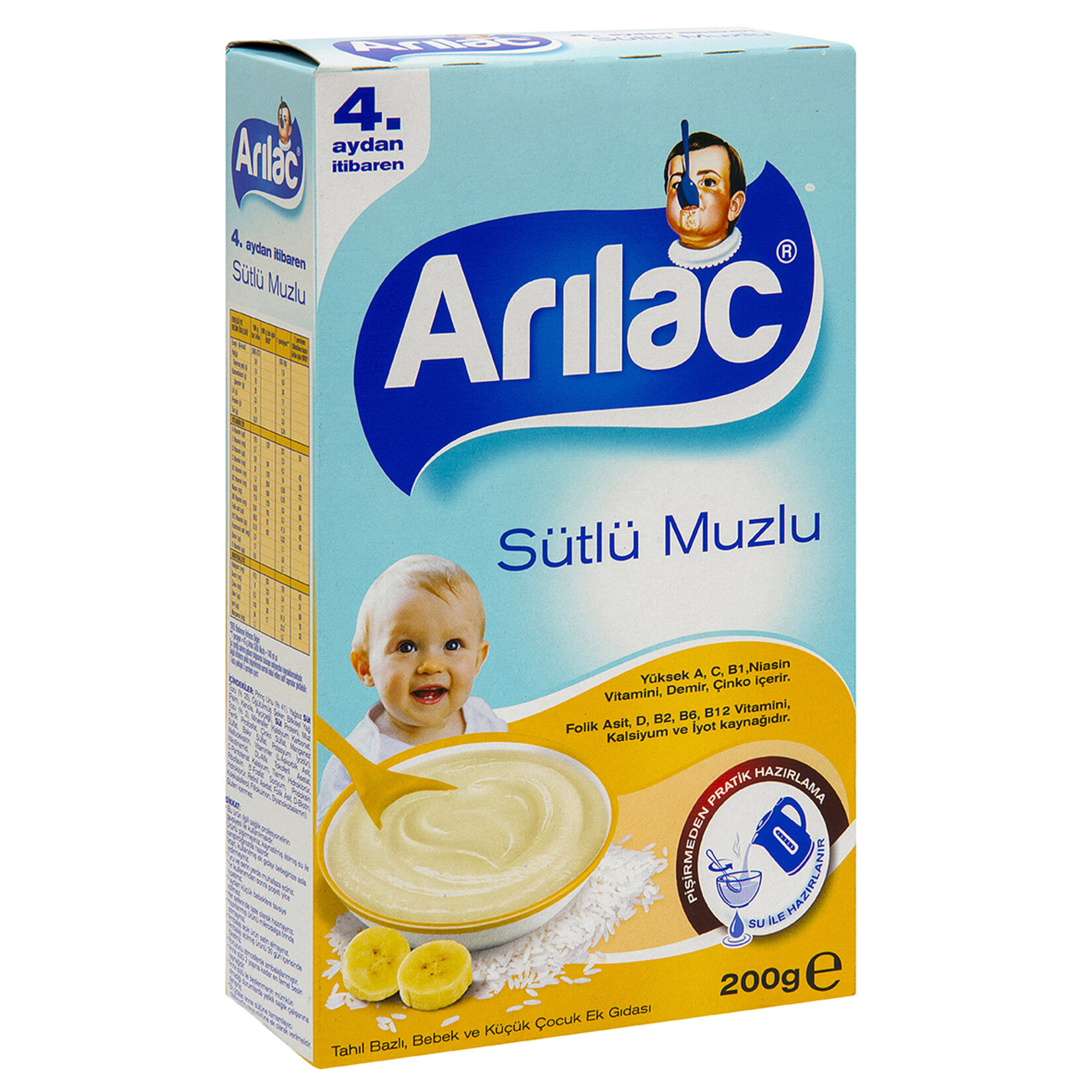 Arılac Sütlü Muzlu Kaşık Maması 200 G