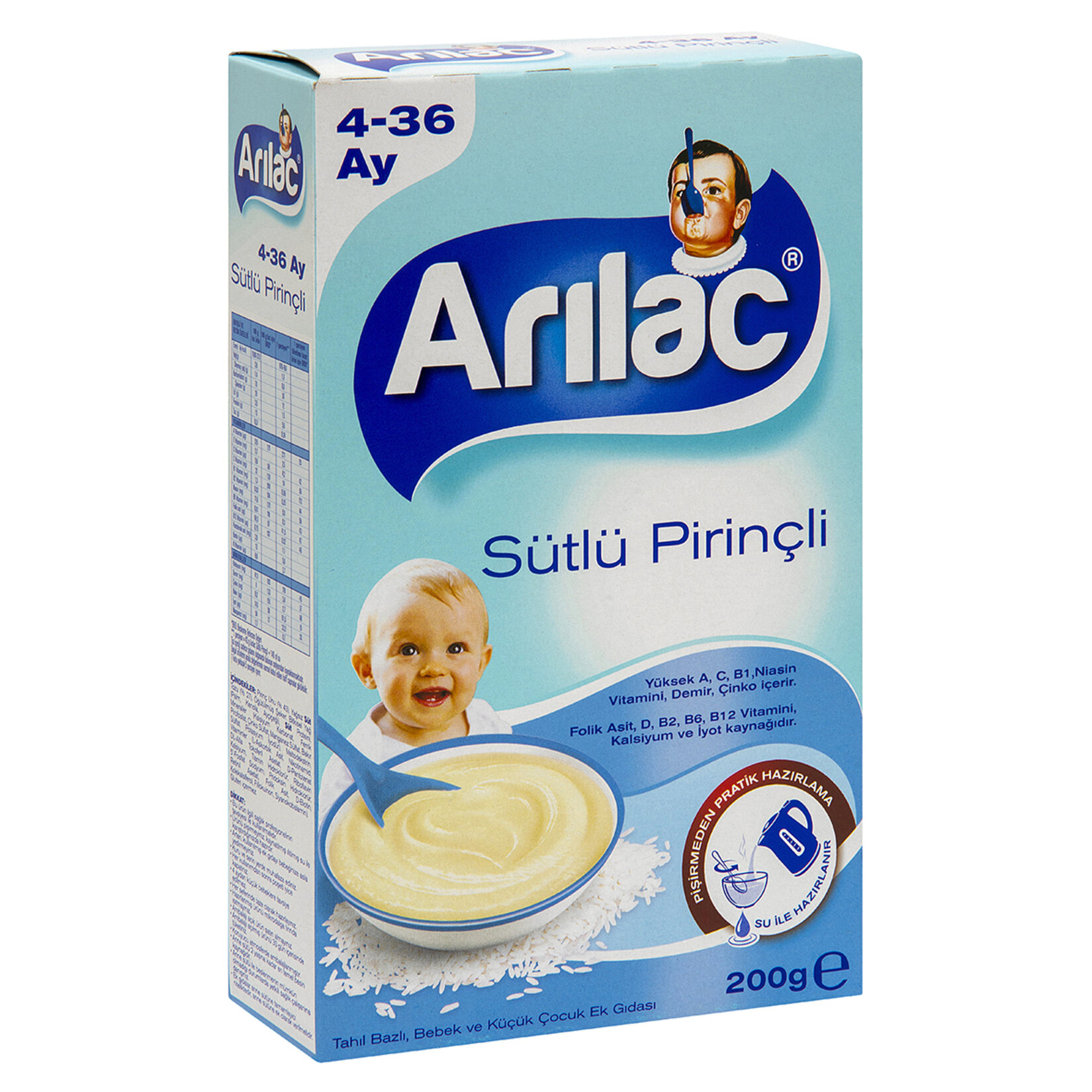 Arılac İnstant Sütlü Pirinçli Ek Gıda 200 G
