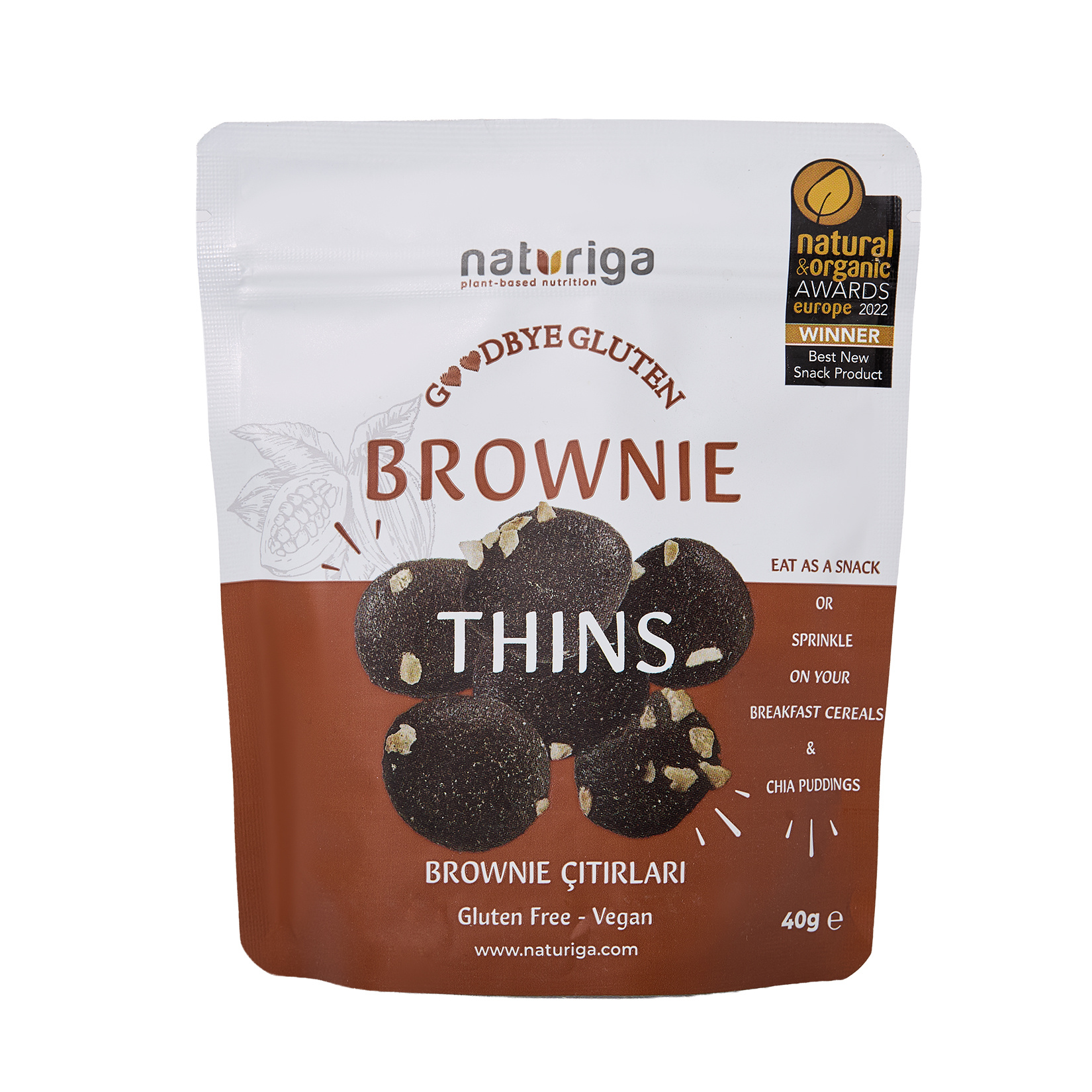 Naturiga Brownie Çıtırları 40 g