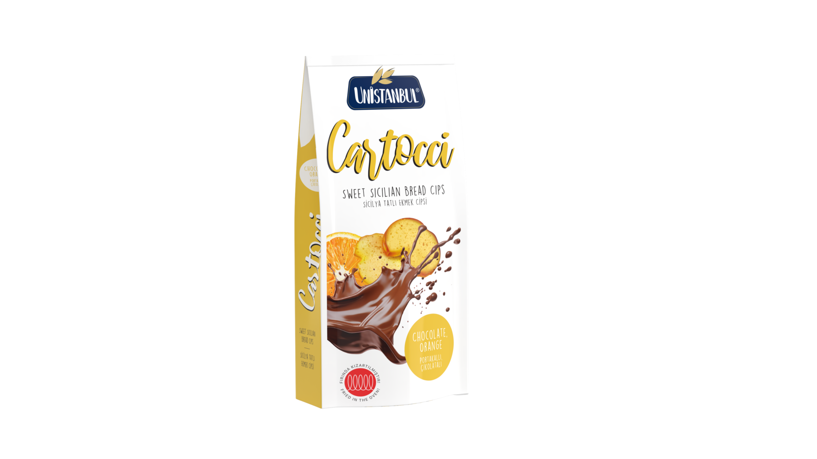 Unistanbul Cartocci Çikolatalı Portakallı Ekmek Cipsi 110 G
