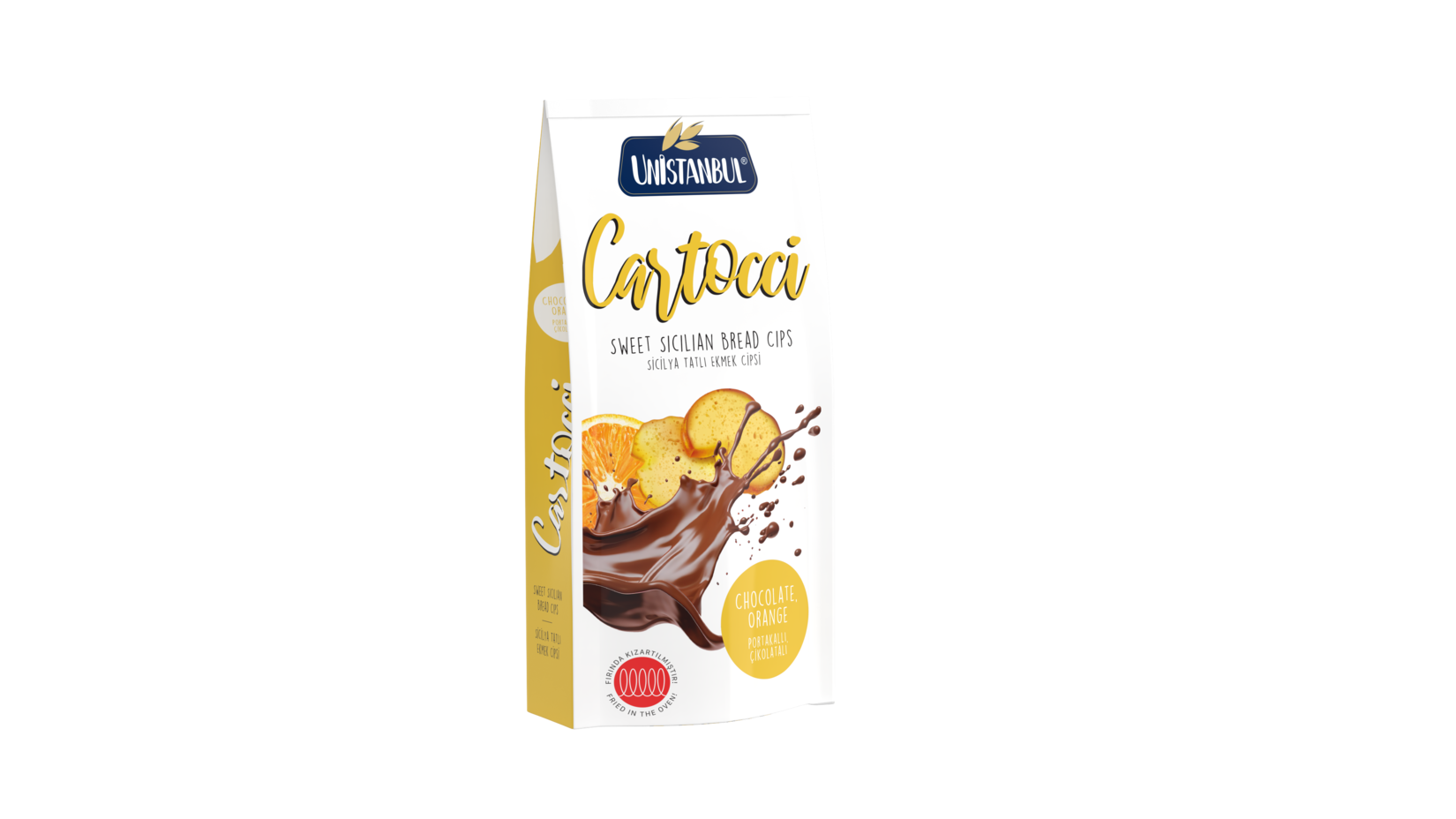 Unistanbul Cartocci Çikolatalı Portakallı Ekmek Cipsi 110 G