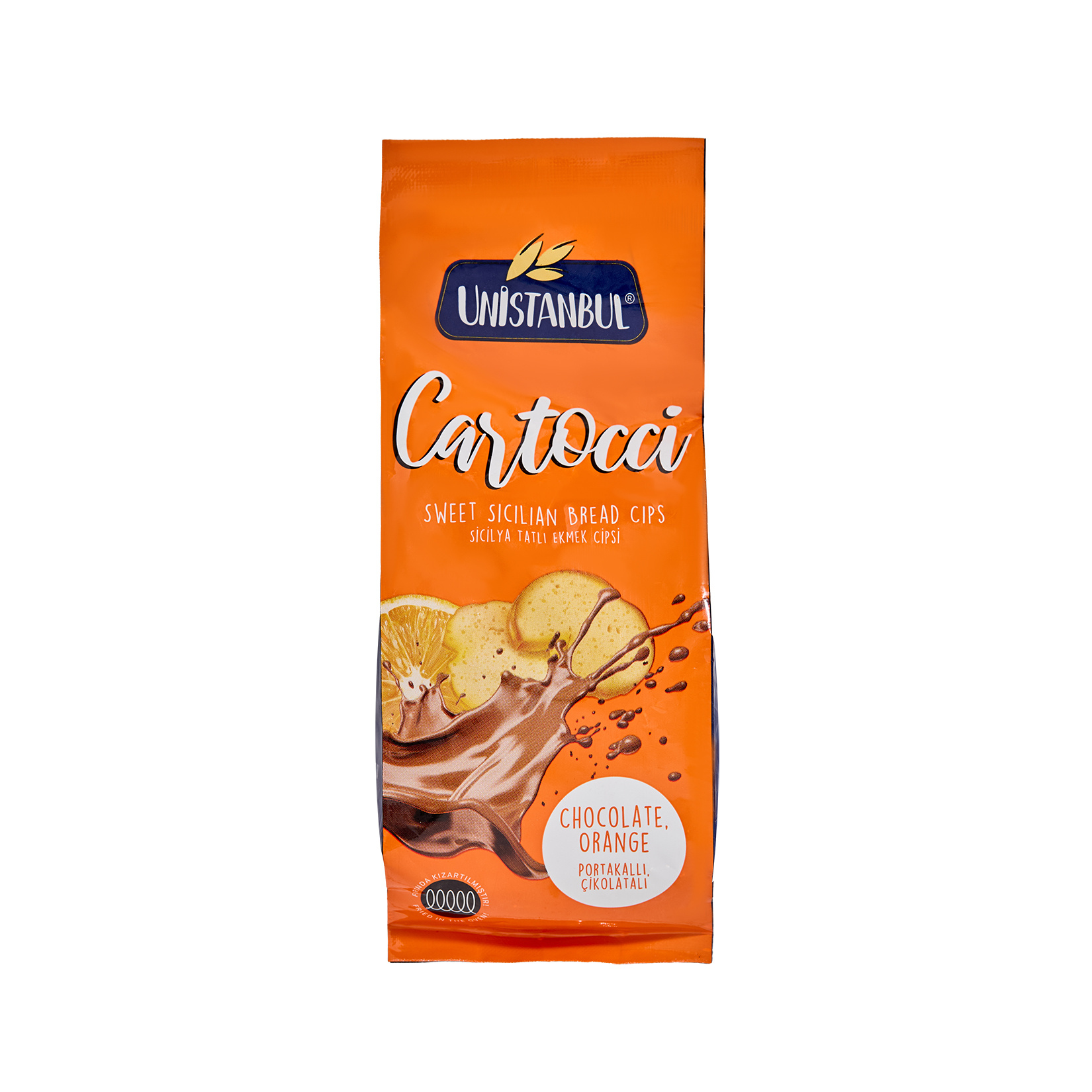 Unistanbul Cartocci Çikolatalı Portakallı Ekmek Cipsi 110 G