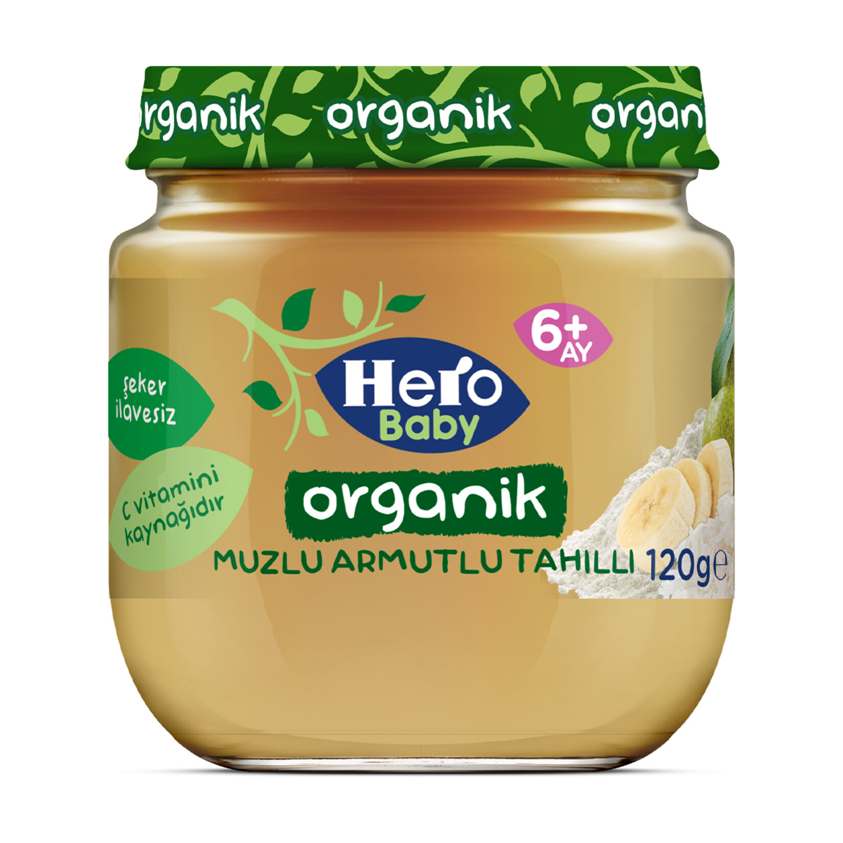 Hero Baby Organik Muzlu Armutlu Tahıllı 120 G