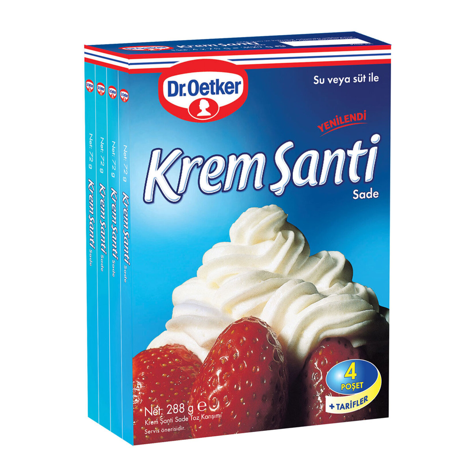 Dr.Oetker Krem Şanti Ekonomik 4x72 G