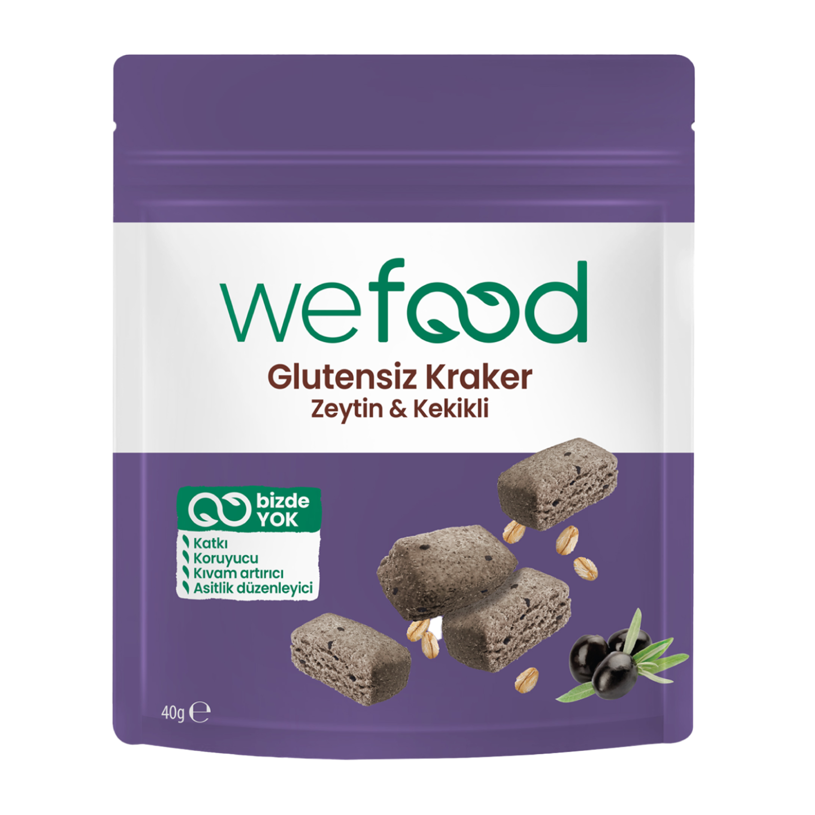 Wefood Zeytin & Kekik Kraker 40 G