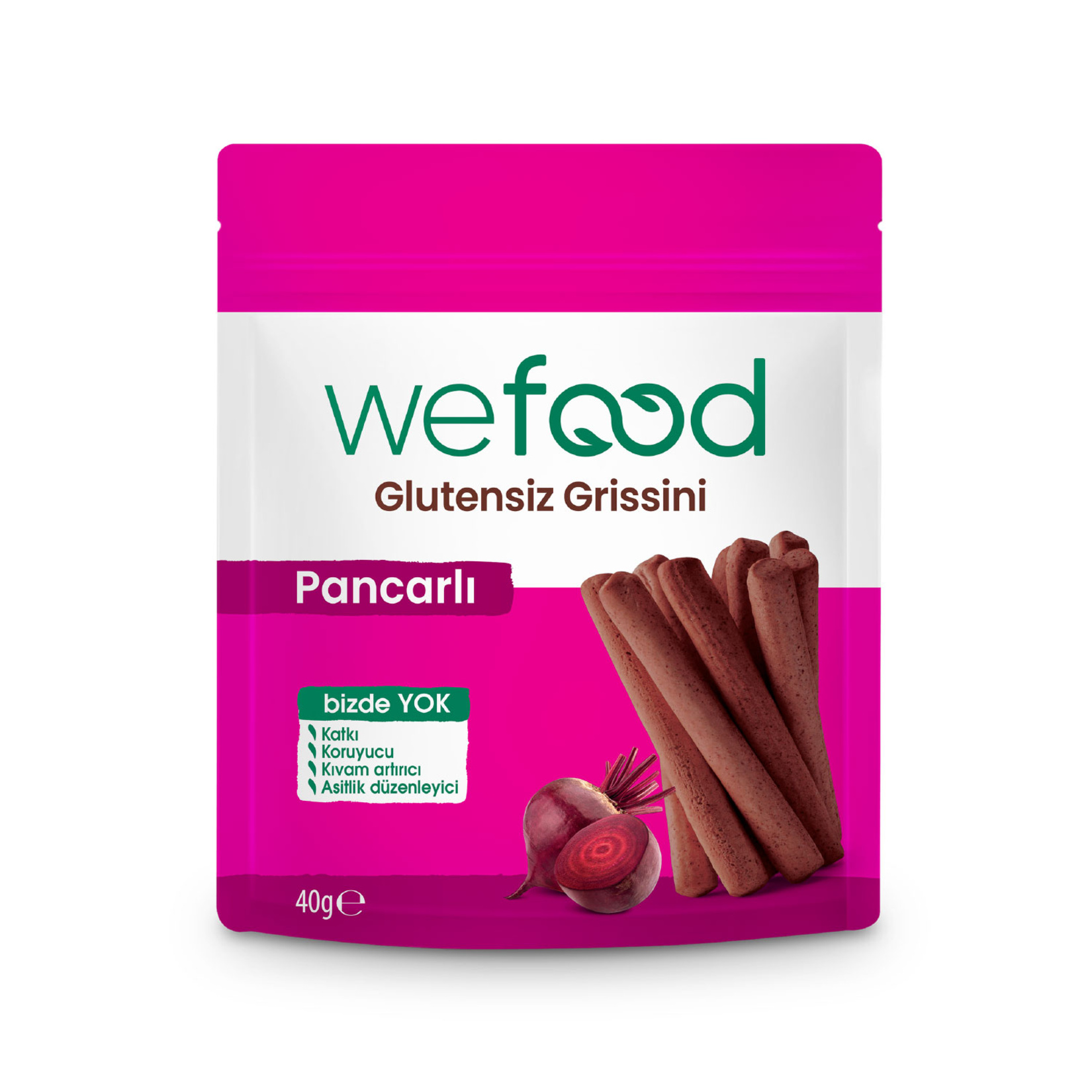 Wefood Glutensiz Grissini Pancarlı 40 G