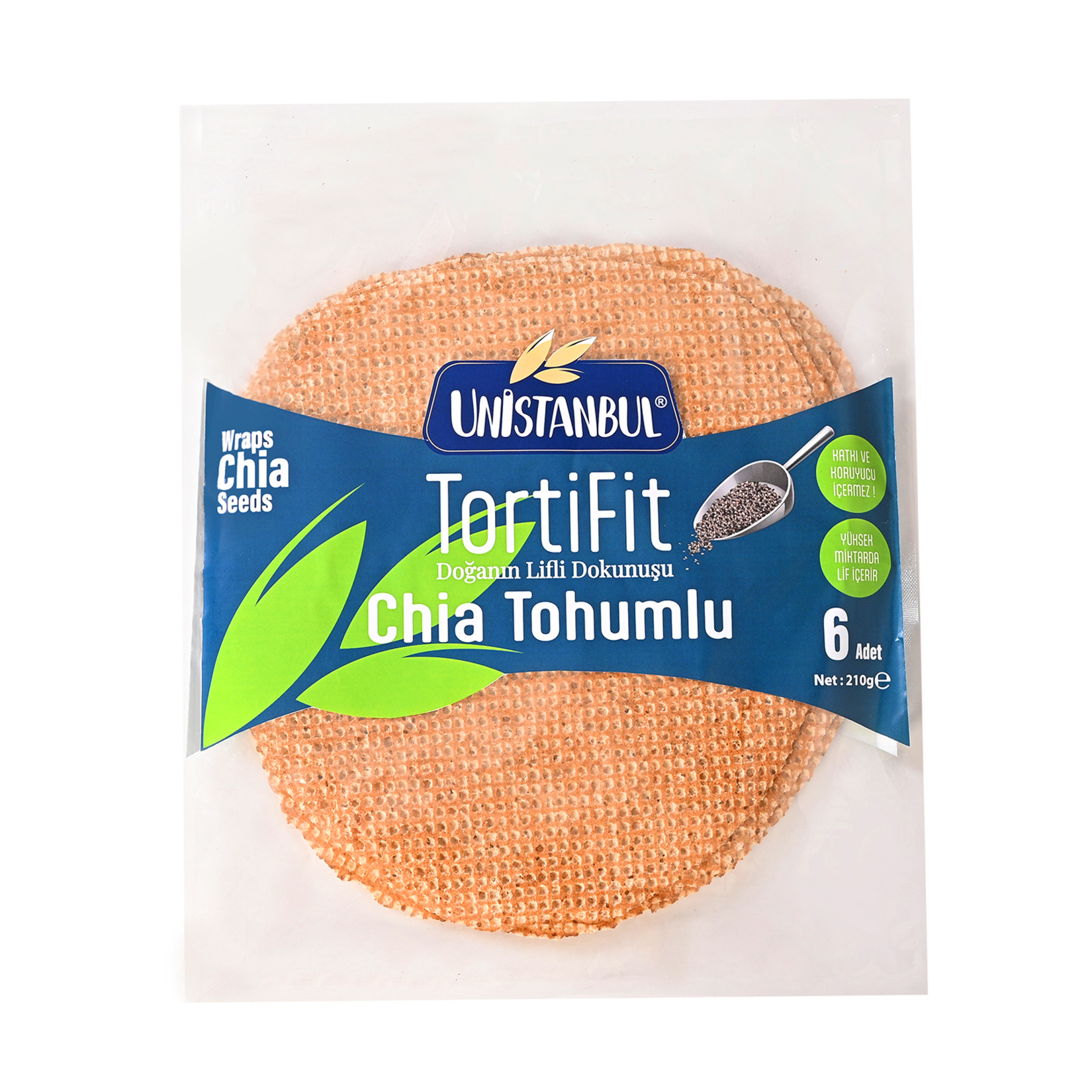 Unistanbul Tortifit Chıa Tohumlu Lavaş 6'lı 210 g