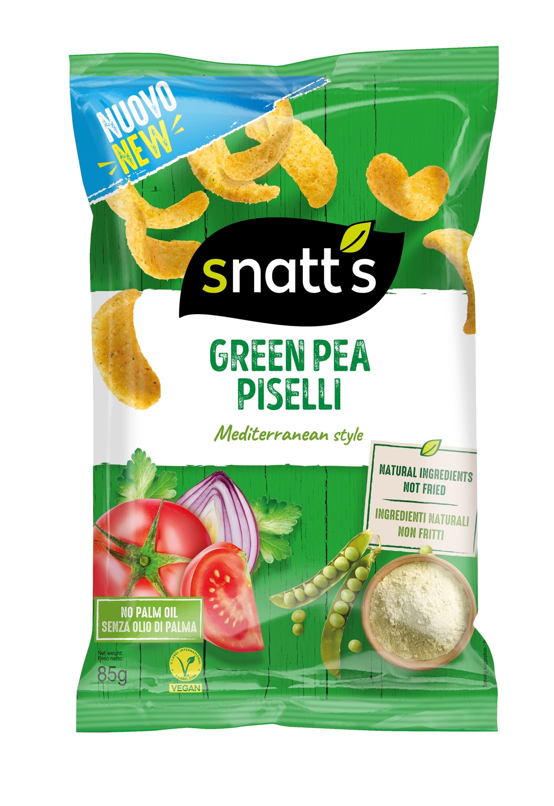 Snatt's Green Pea Snack Sebzeli Fırınlanmış 85 G