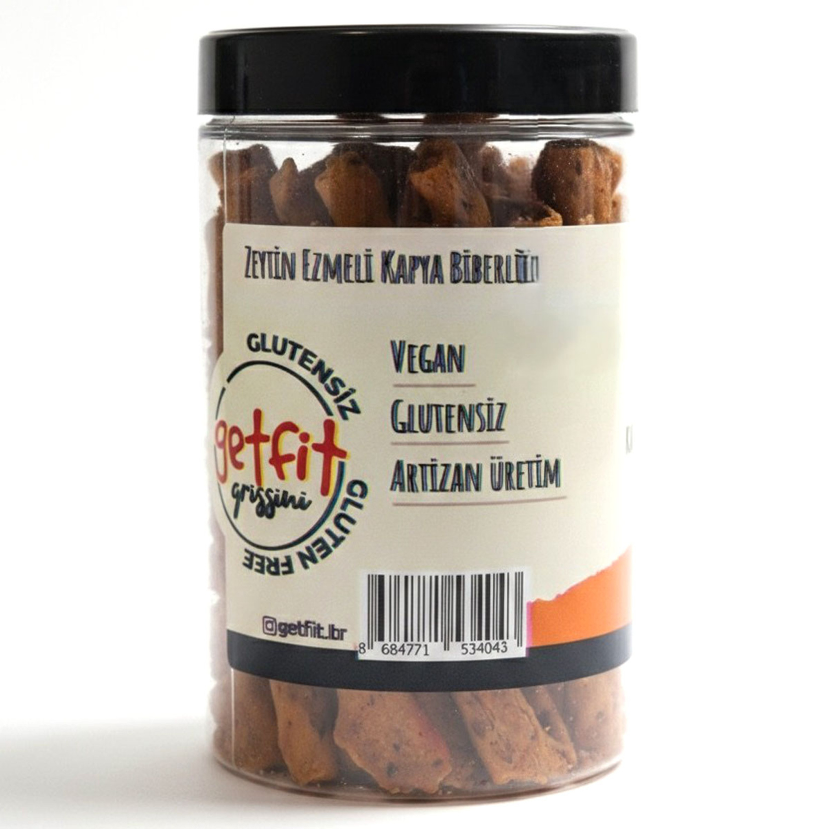 Getfit Karabuğdaylı Zeytin Ezmeli Kapya Biberli Grissini 80 G