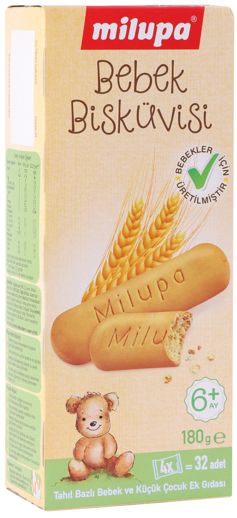 Milupa Bebek Bisküvisi 32 Adet 180 G
