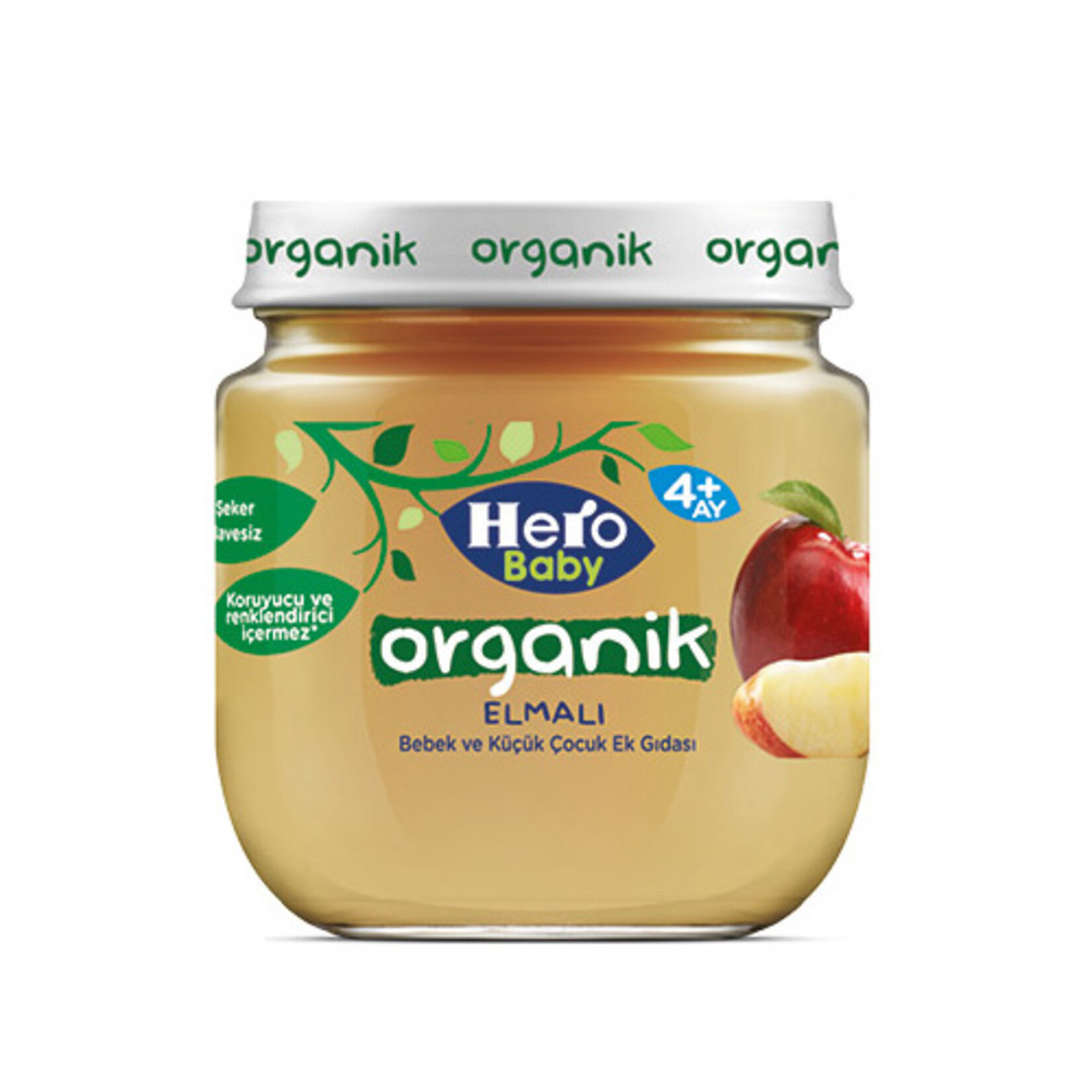 Hero Baby Organik Elma Püreli Kavanoz Mama 120 G