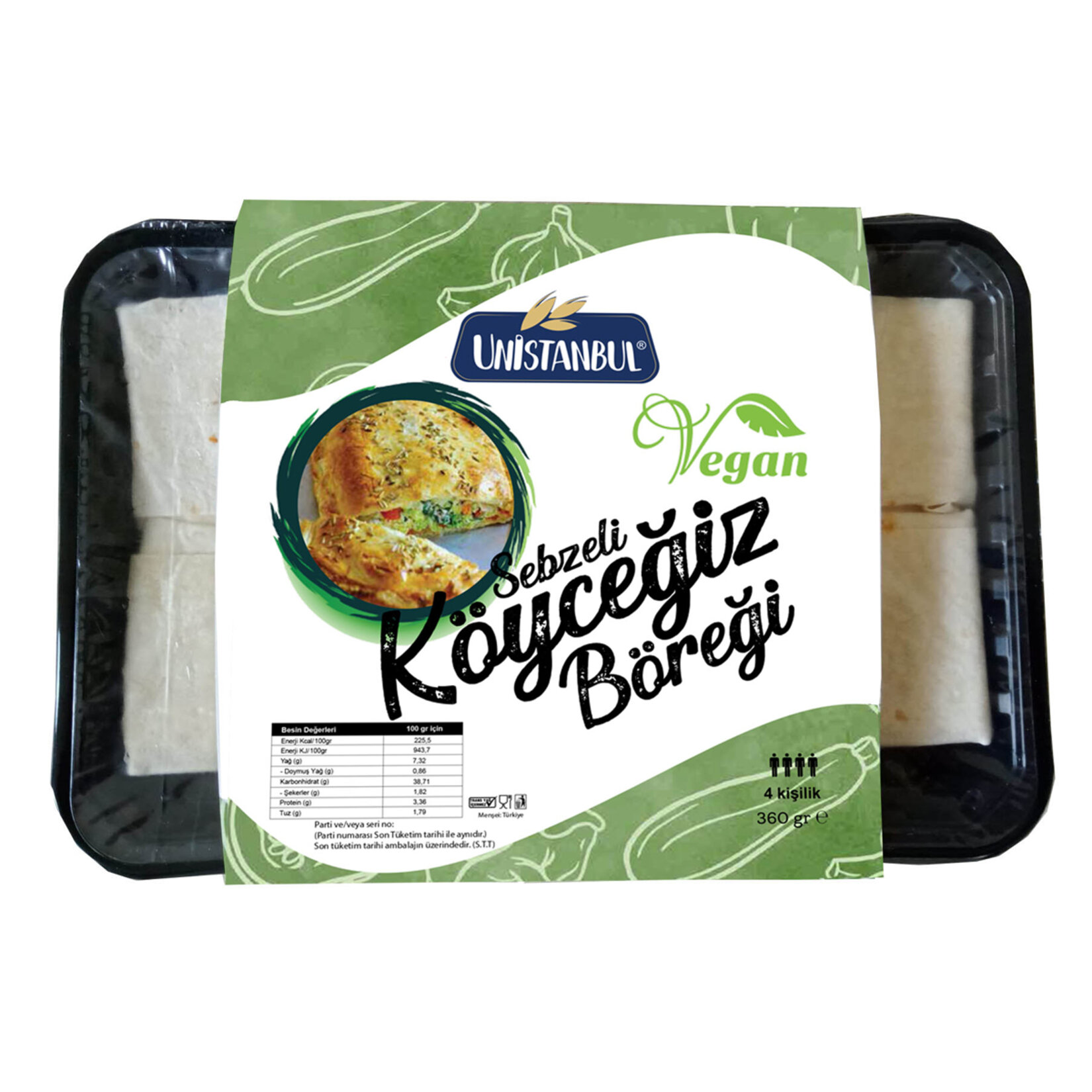 Unistanbul Sebzeli Köyceğiz Böreği Vegan 360G