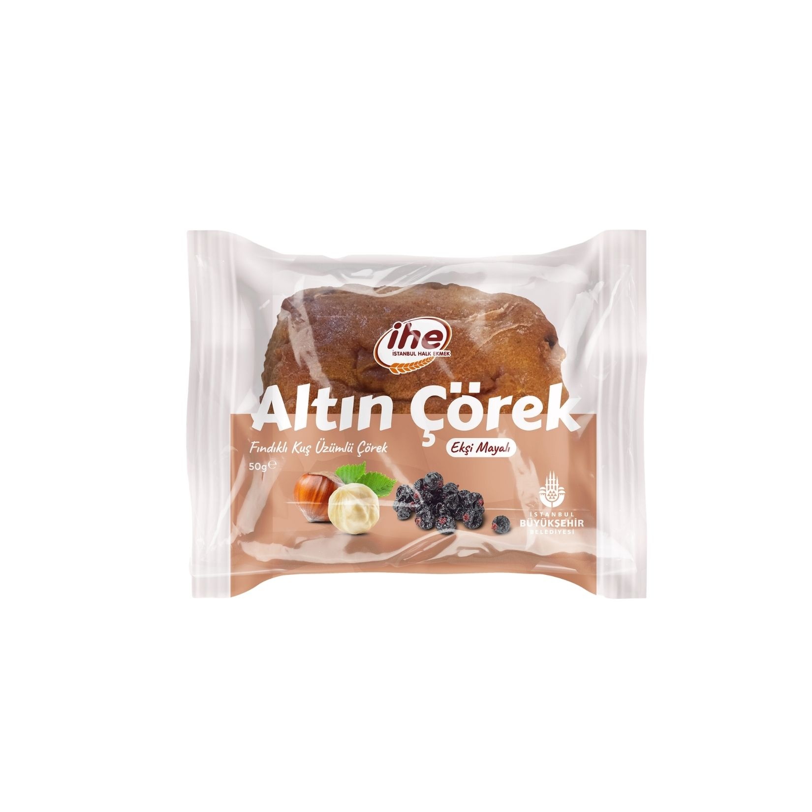 İhe Altınçörek Fındıklı ve Üzümlü Ekmek 60 g