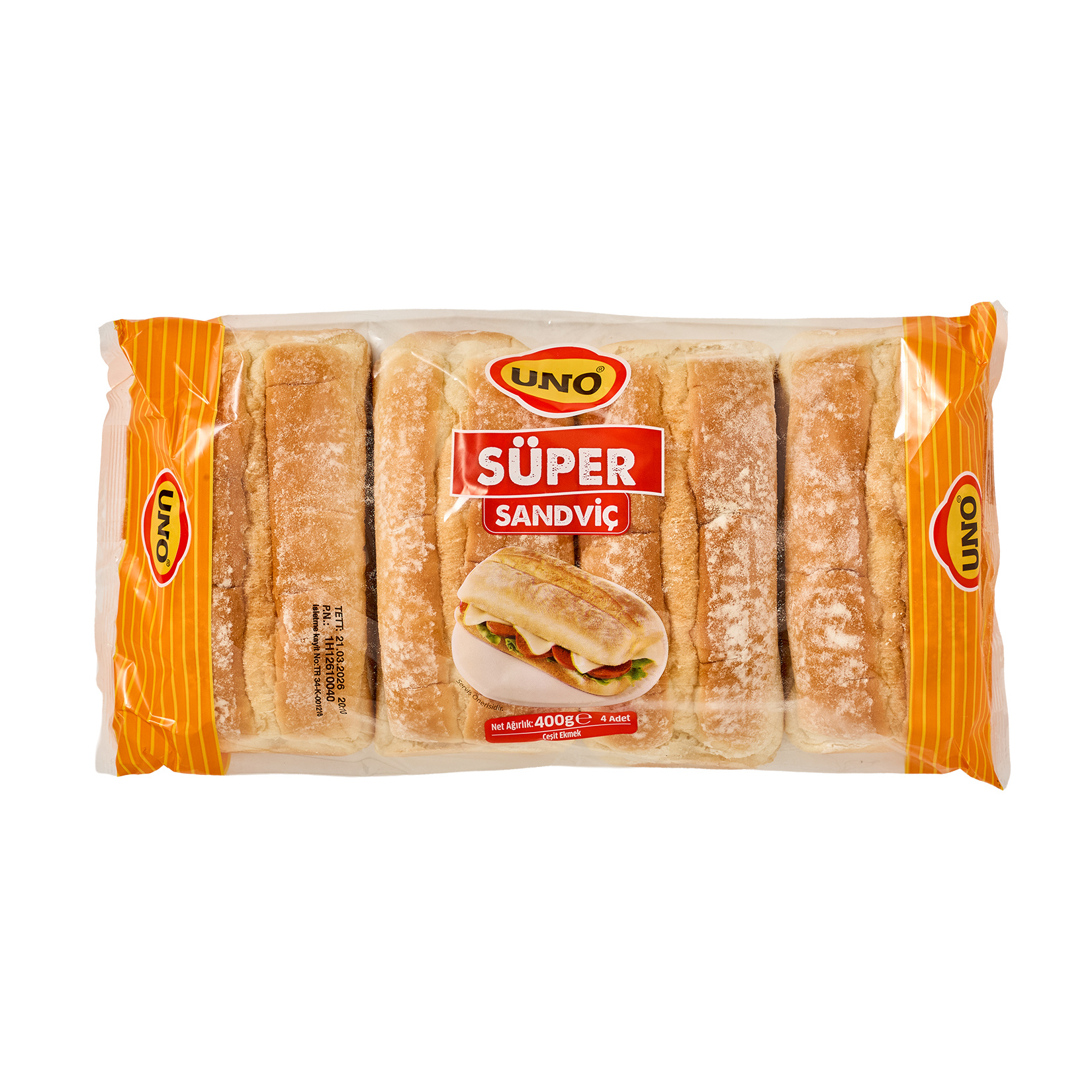 Uno Süper Sandviç Klasik 4 Lü 400 G